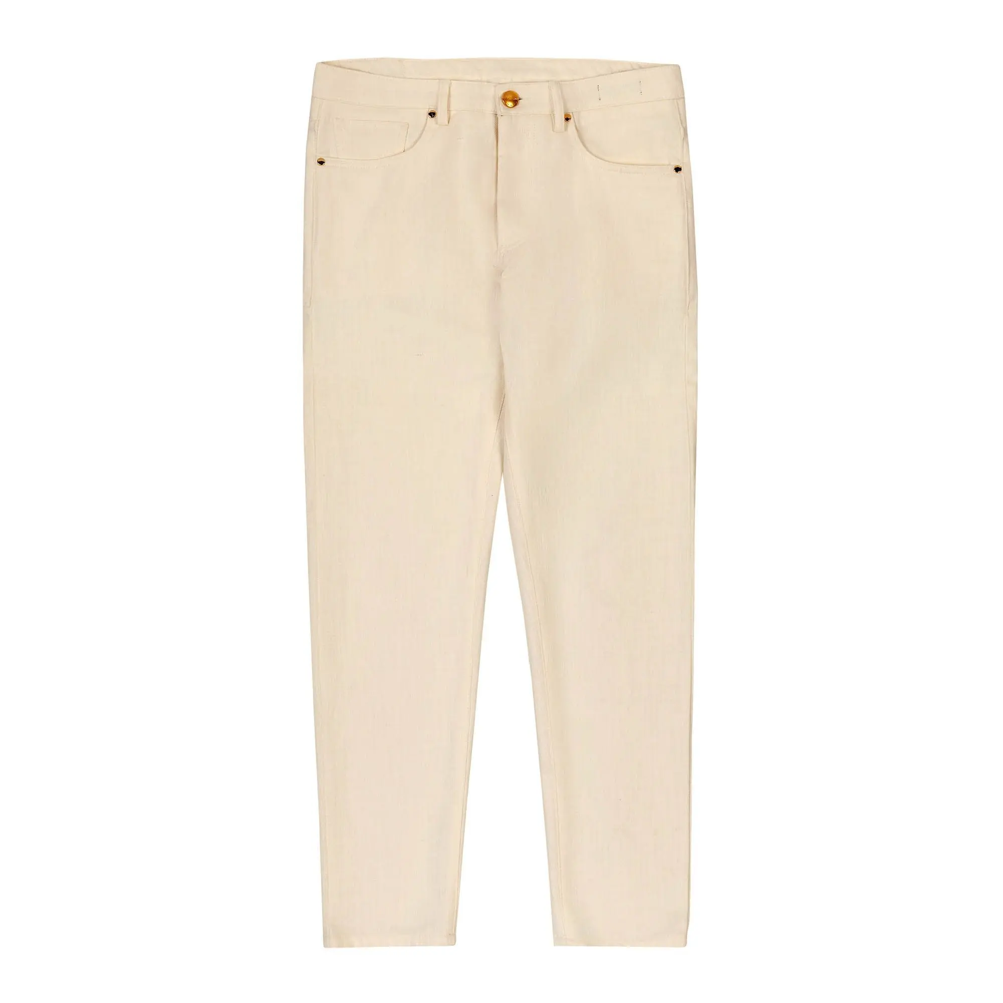 Men s Off White Straight Leg Jeans