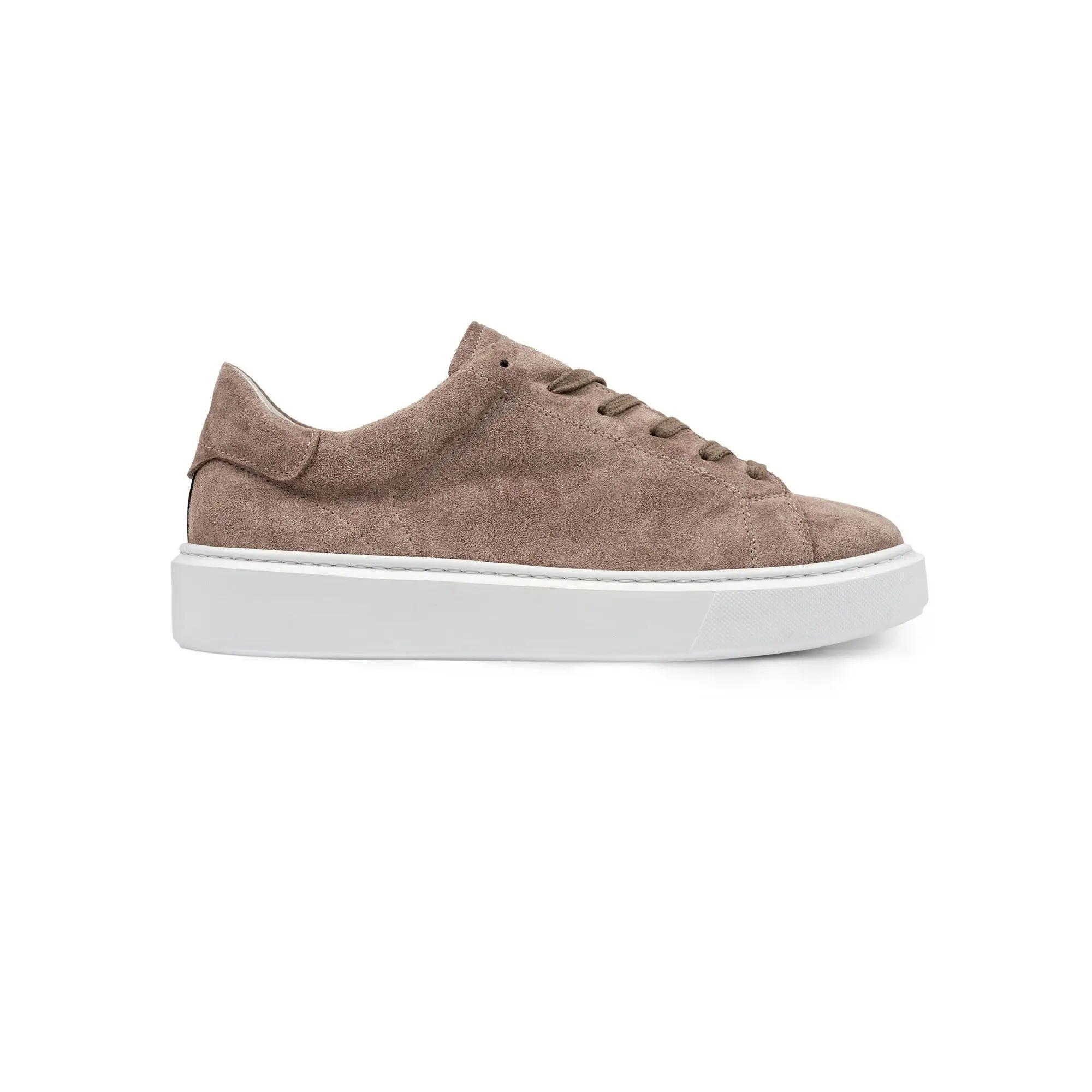 Men s suede sneakers taupe greige
