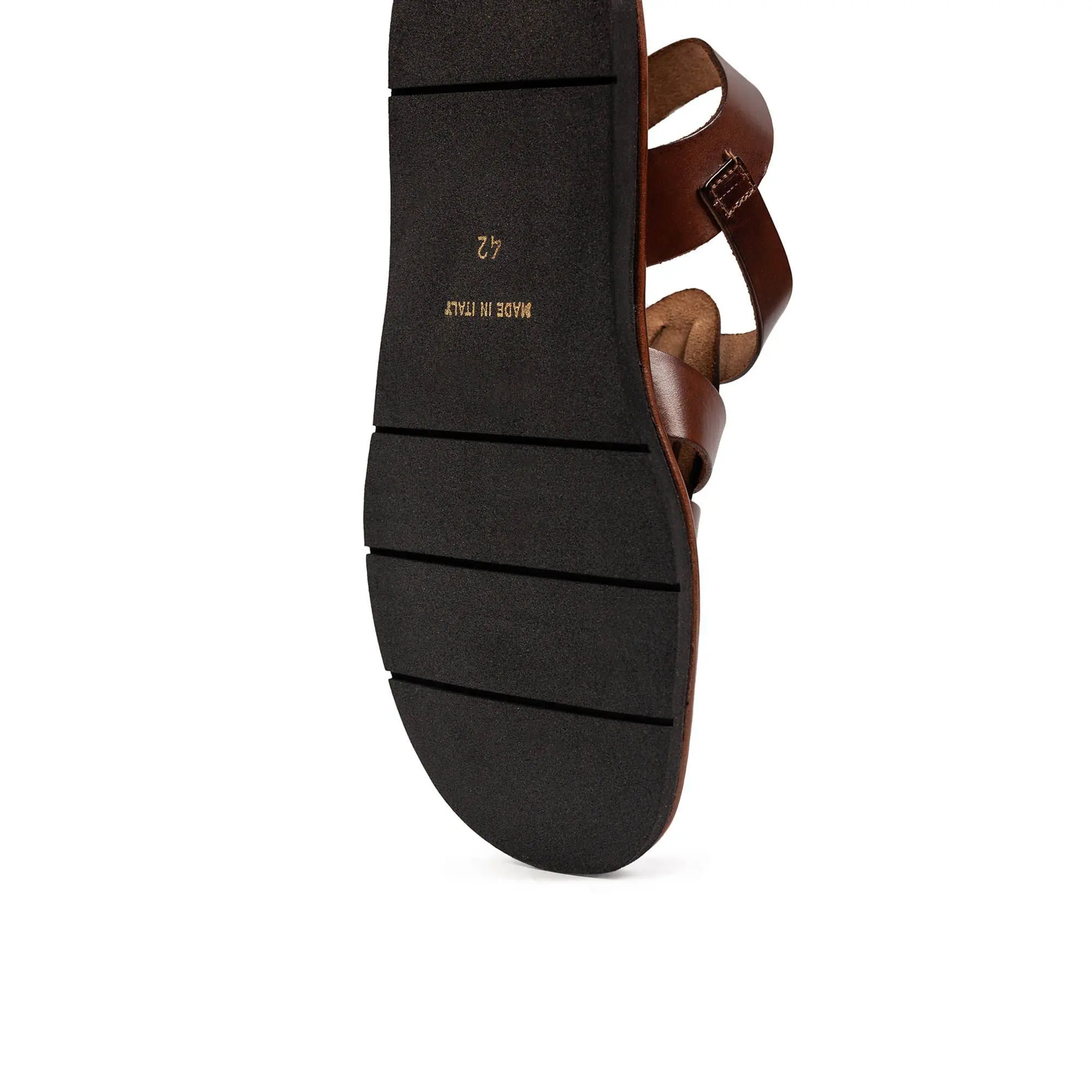 mens brown sandals leather