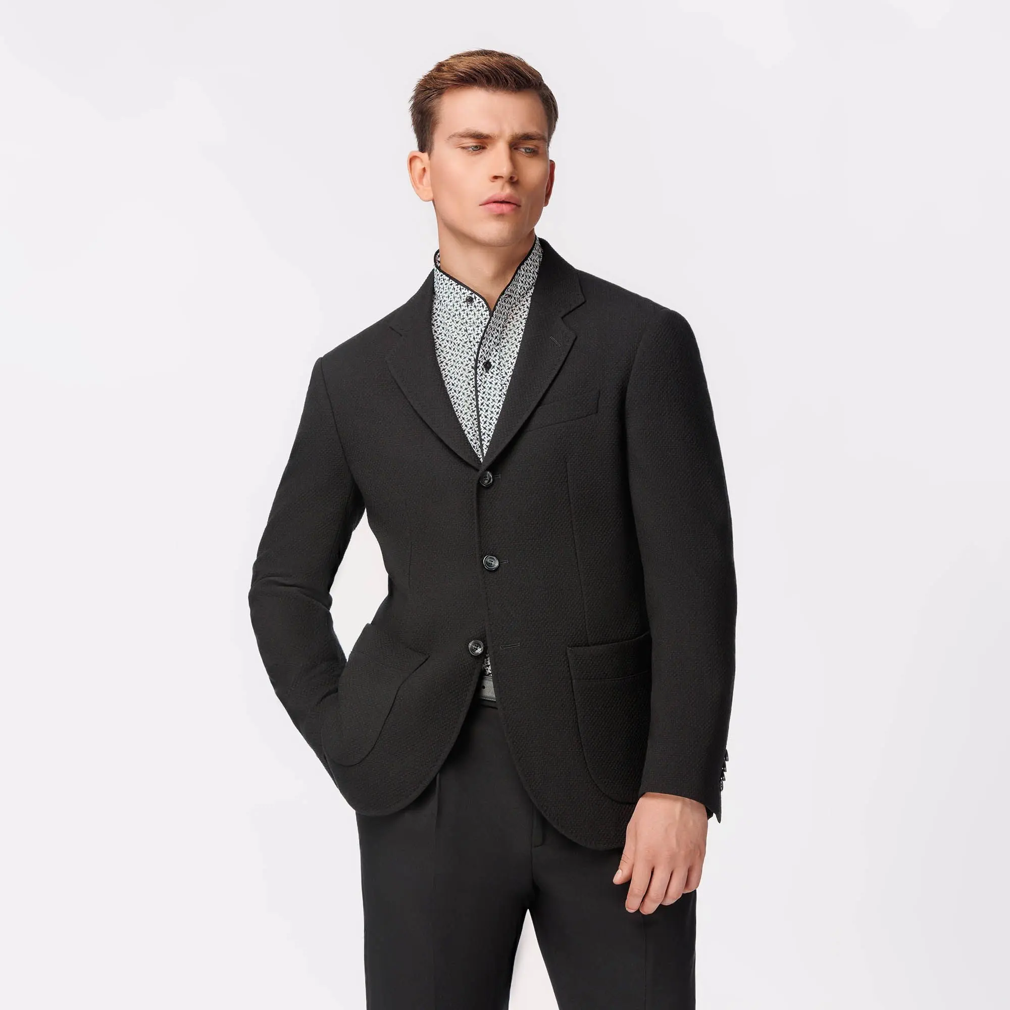 Mens black shop wool blazer