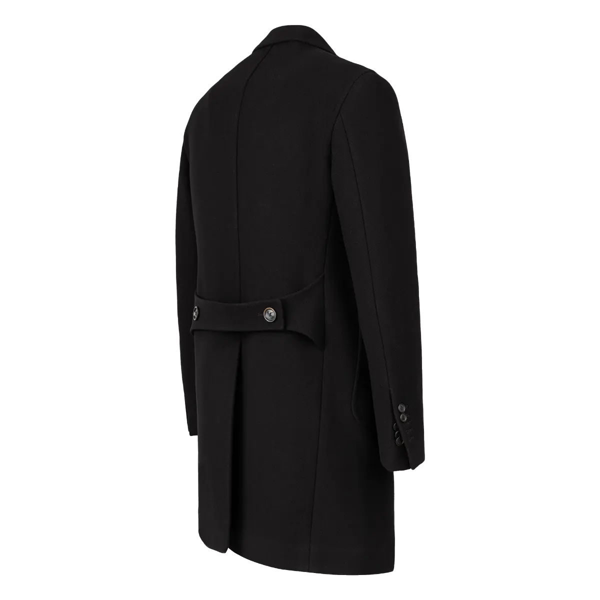 Plain black coat discount