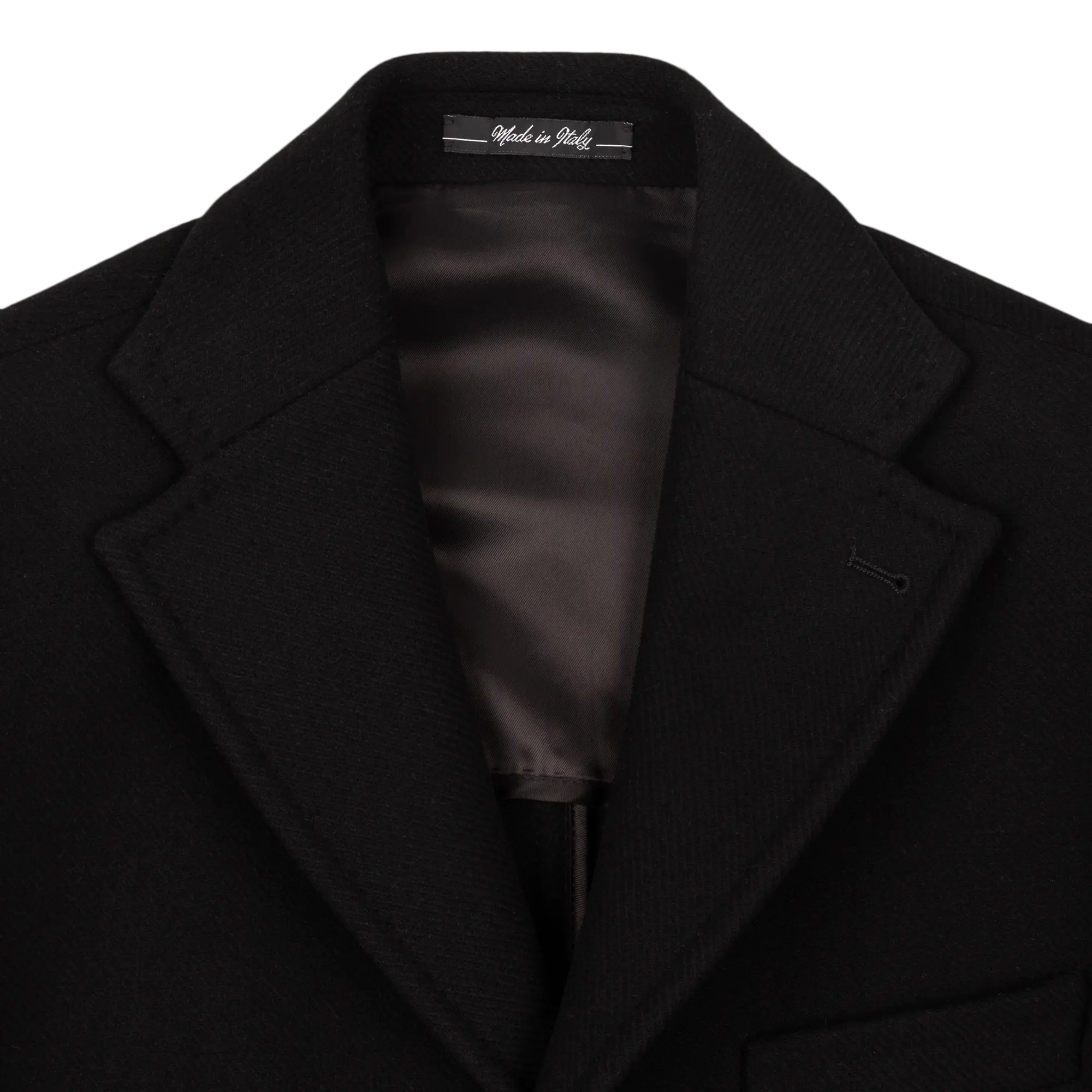 Plain black coat store