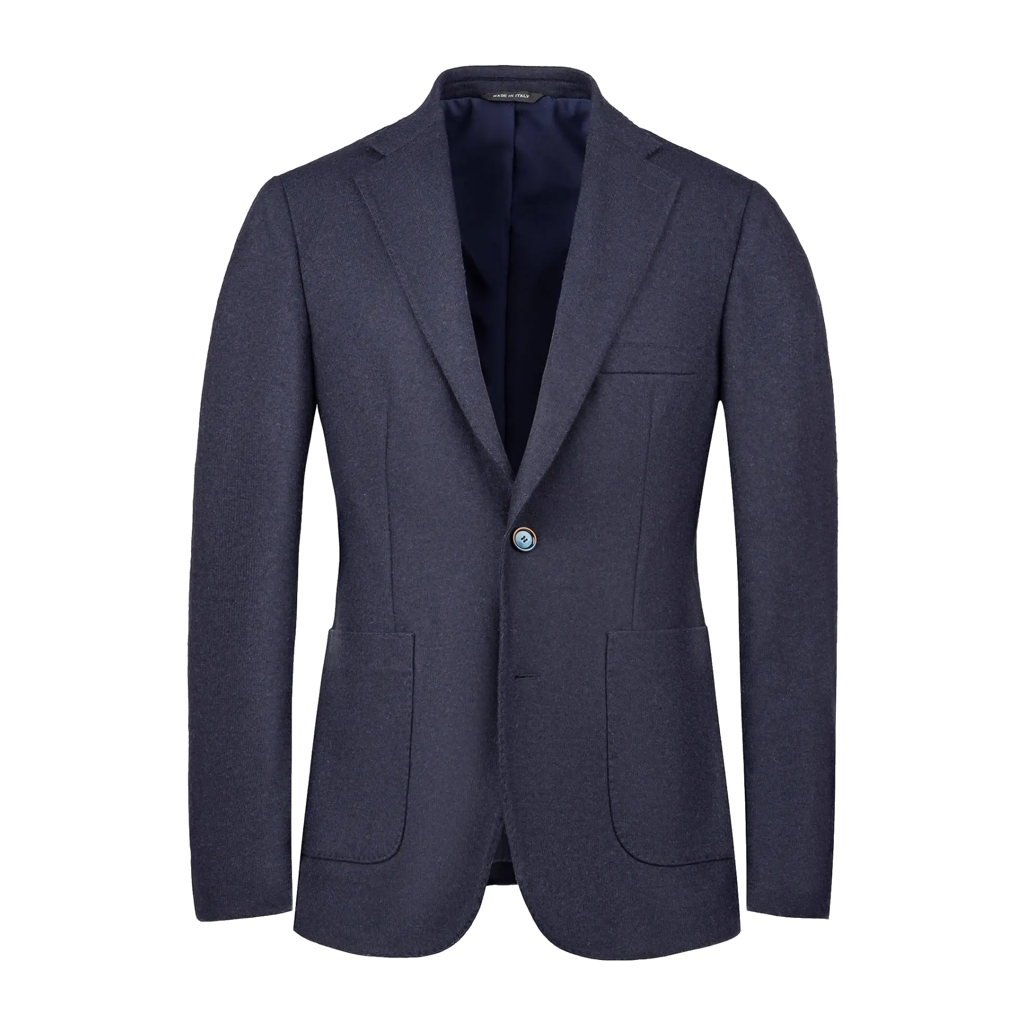 Plain Blue Jacket Slim Vomas610.1.7