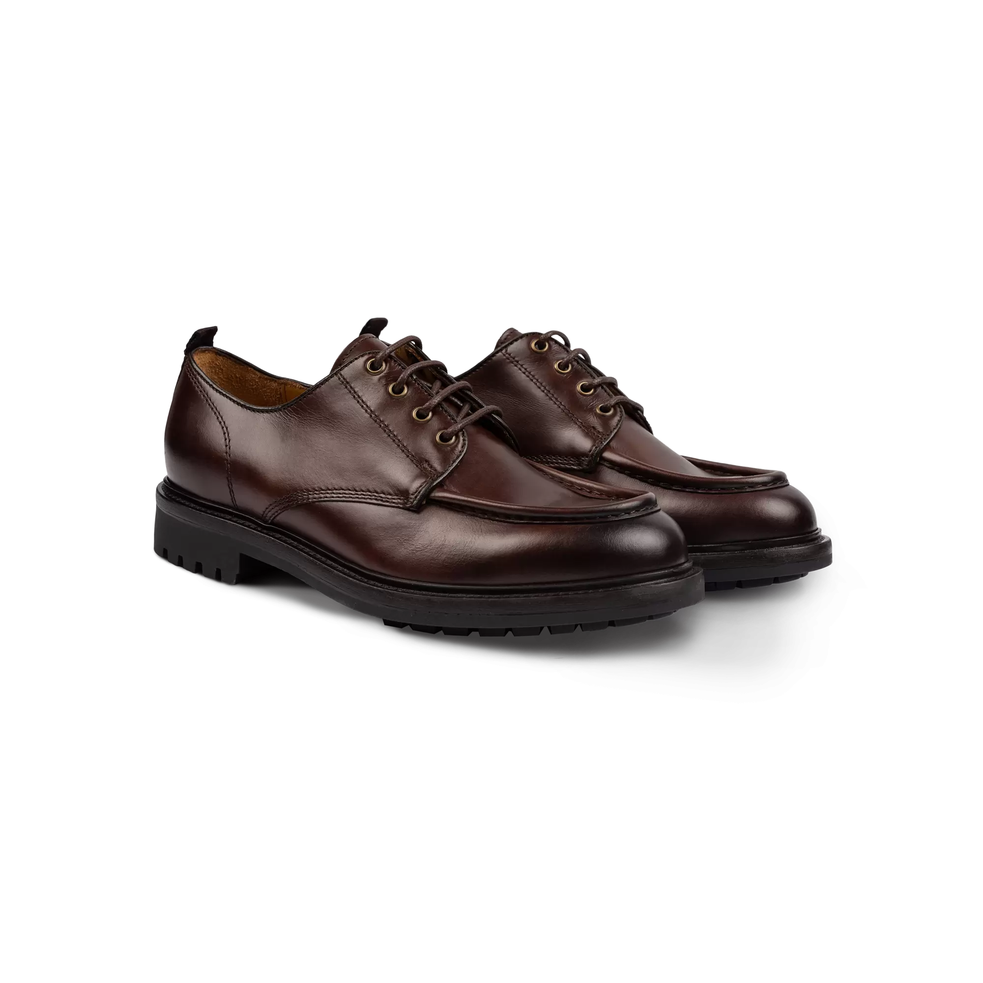 Men s Brown Chunky Derby Shoes