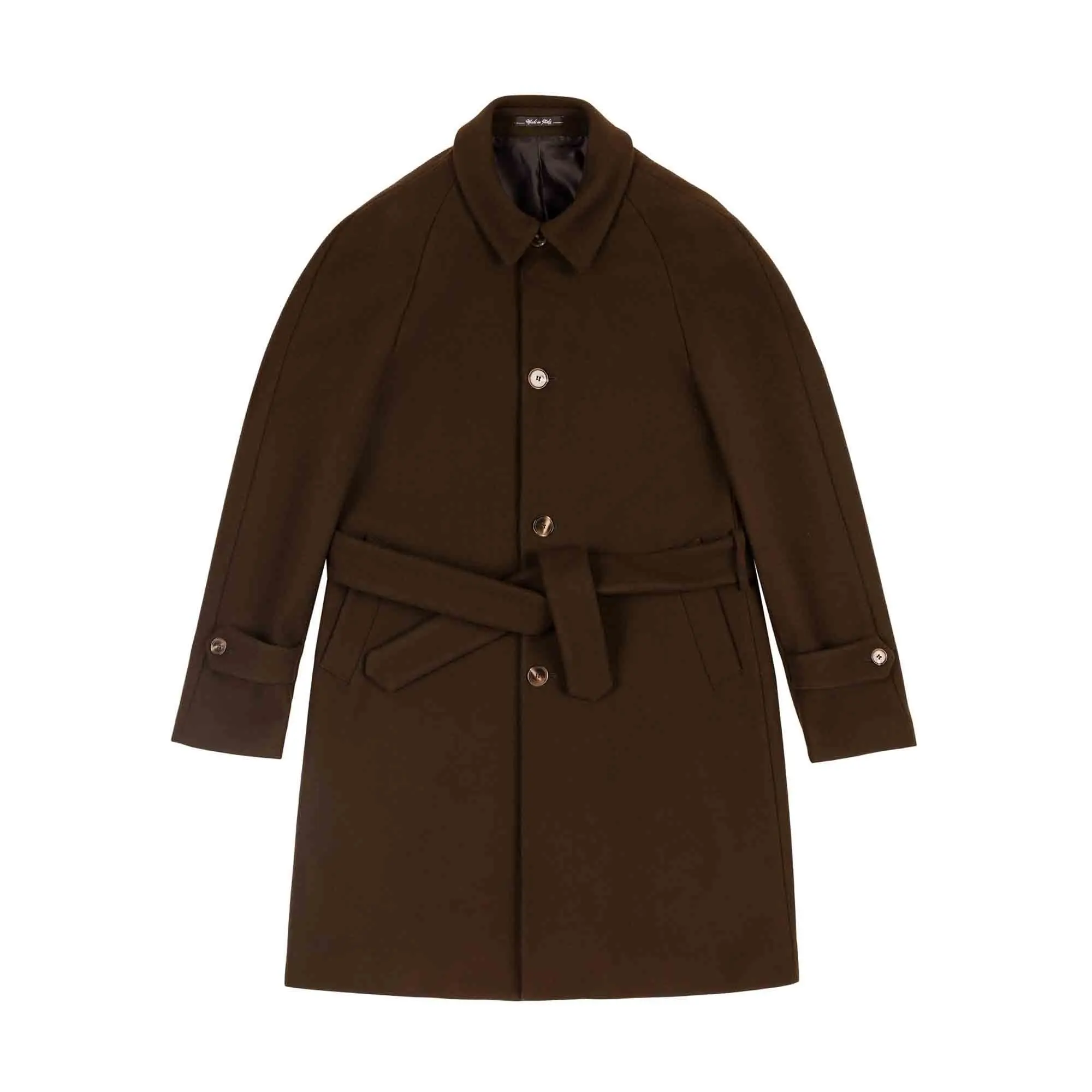 Mens green wool trench on sale coat