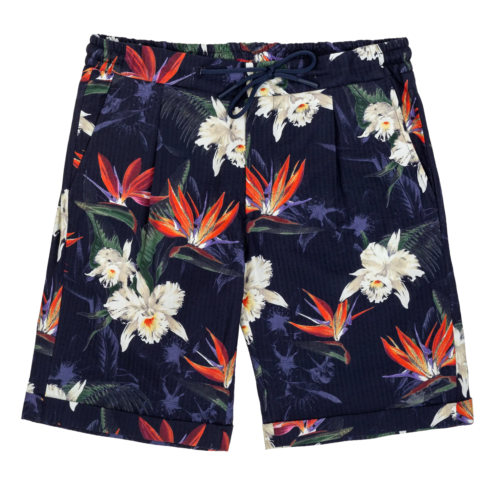 Men's blue floral short pants