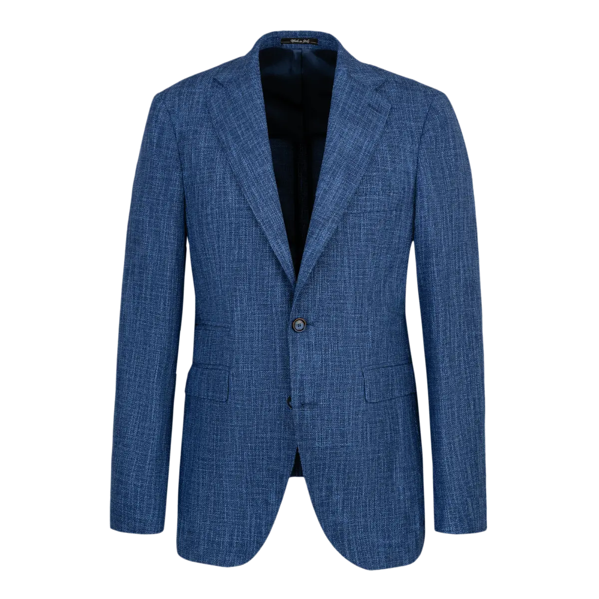 Bespoke - Blue Pattern Evening Blazer - 204162 - www. Blue / 40r