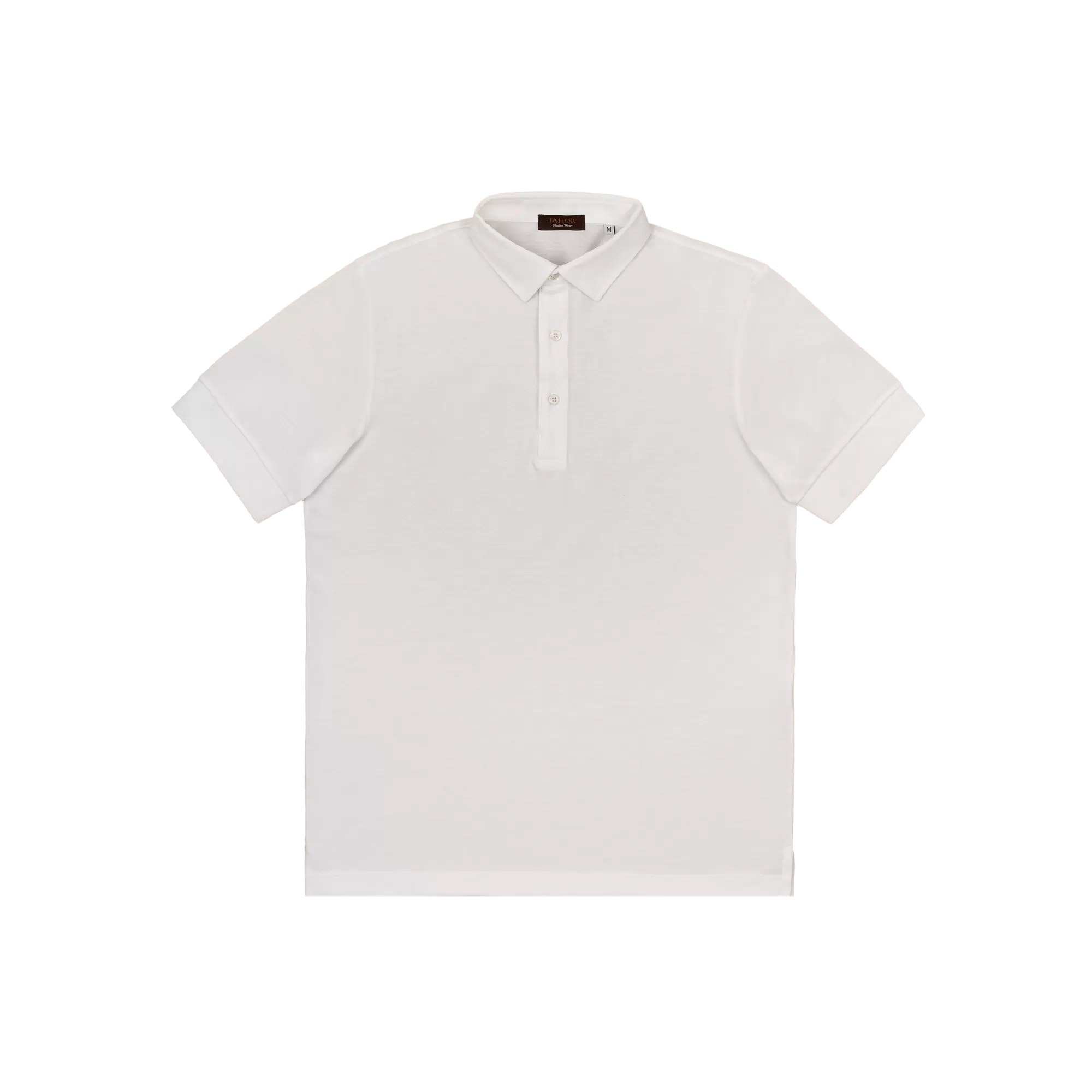 Plain white polo t shirt top
