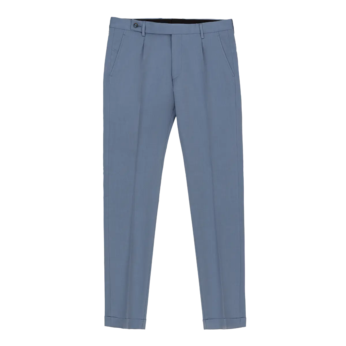 Men's Light Blue Pleated Pants
