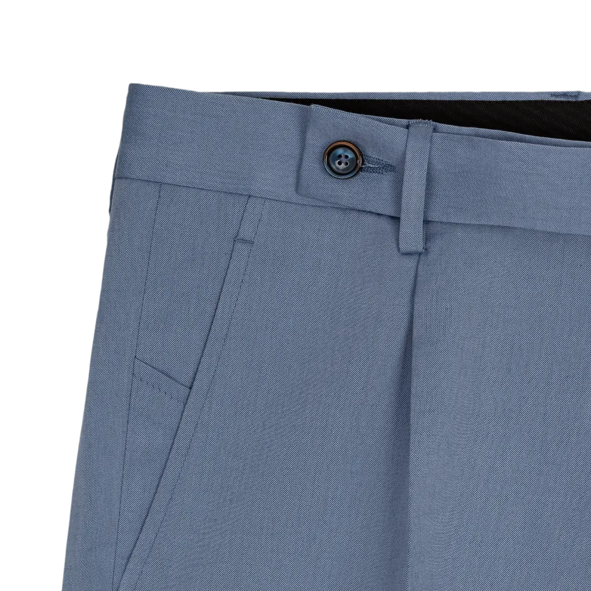 Men's Light Blue Pleated Pants