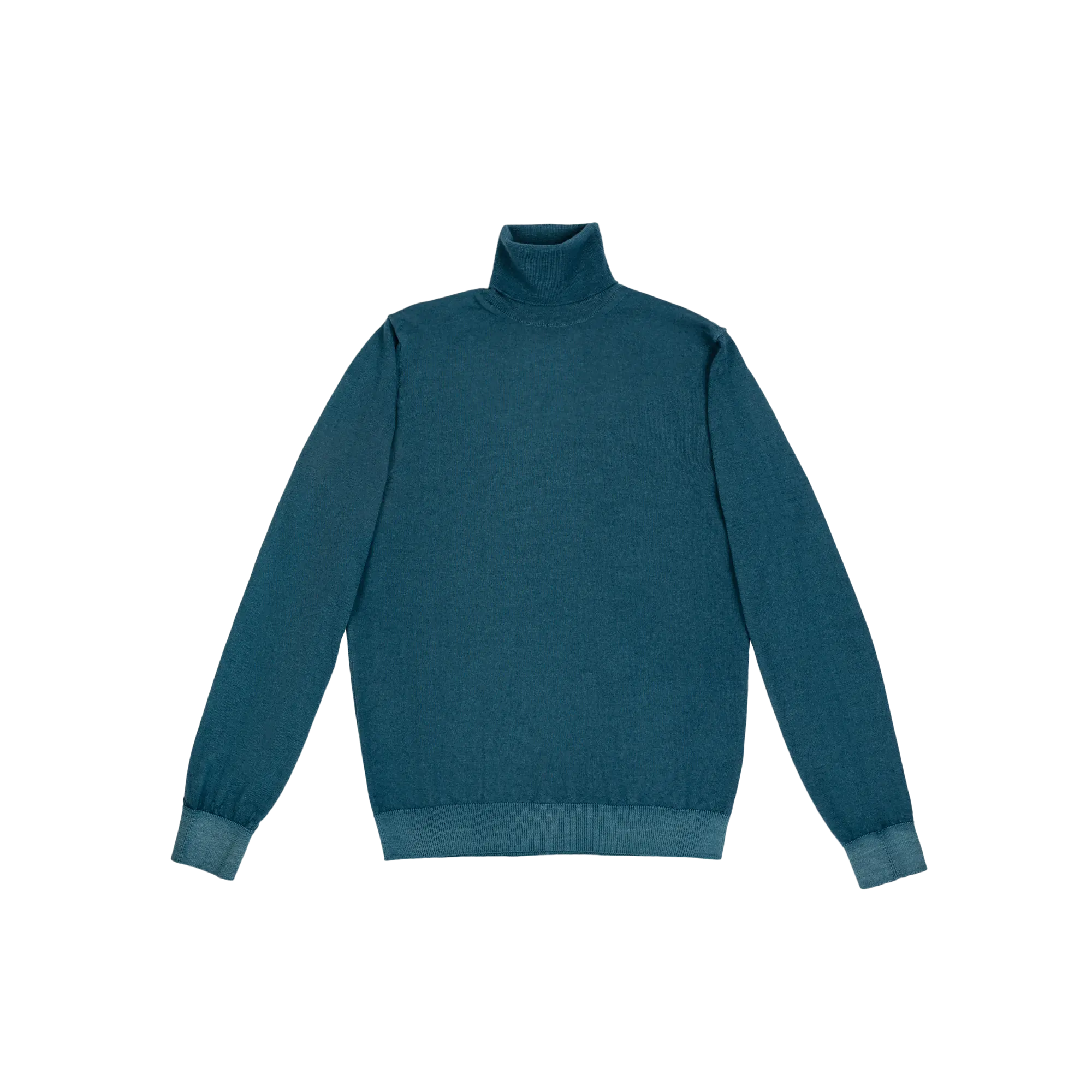 Men s Turquoise Turtleneck Sweater from merino wool