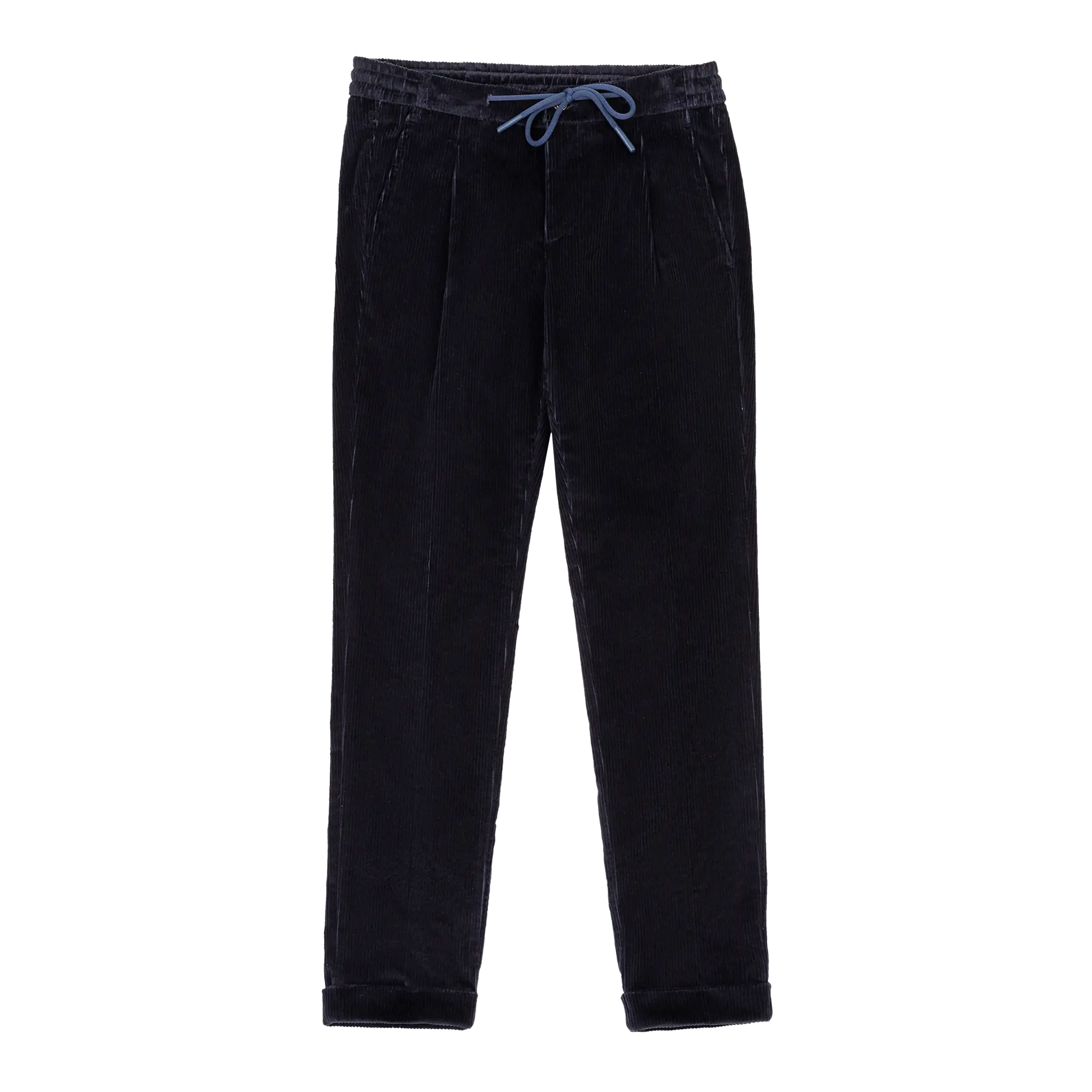 Men's Blue Corduroy Pants Made From Cotton