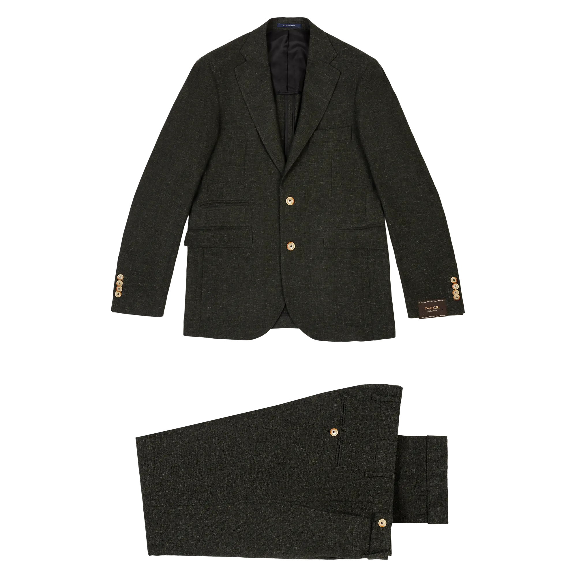 Men's Green Wool Suit