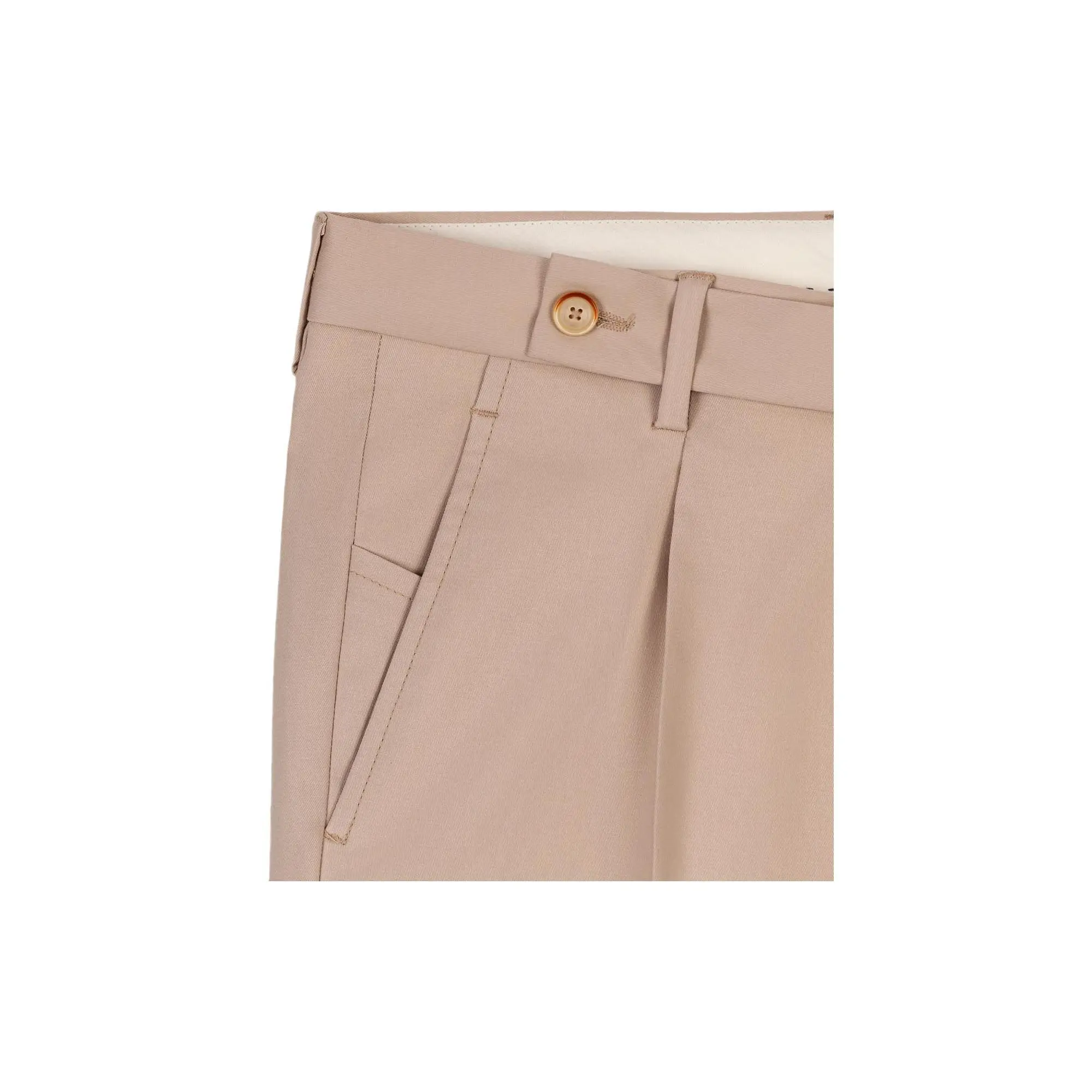 Cotton store pleated trousers