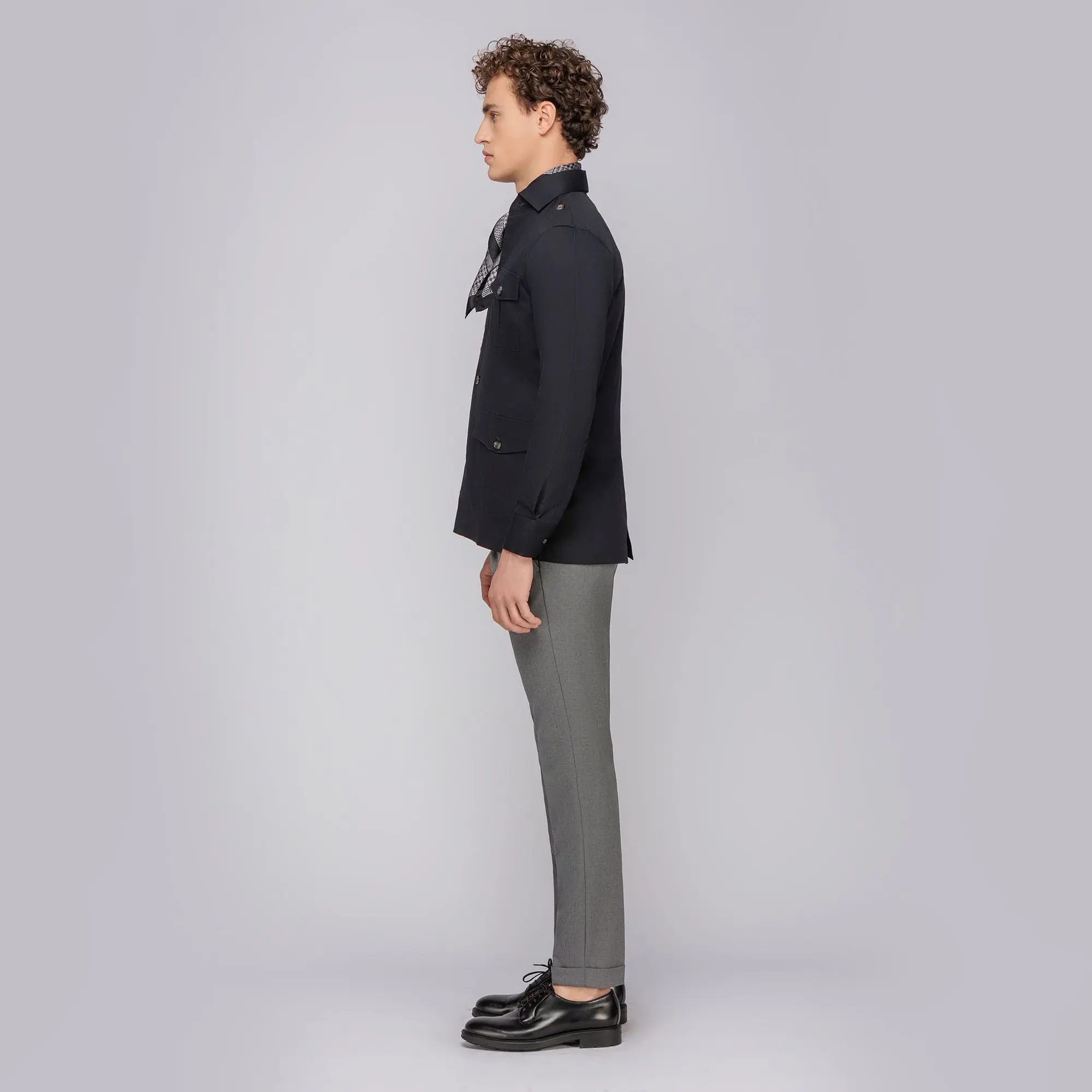 Men's Blue Safari Jacket