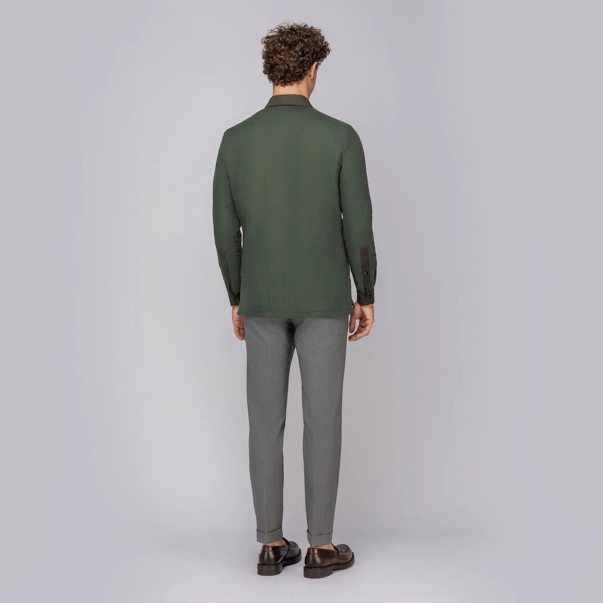 Mens olive overshirt store