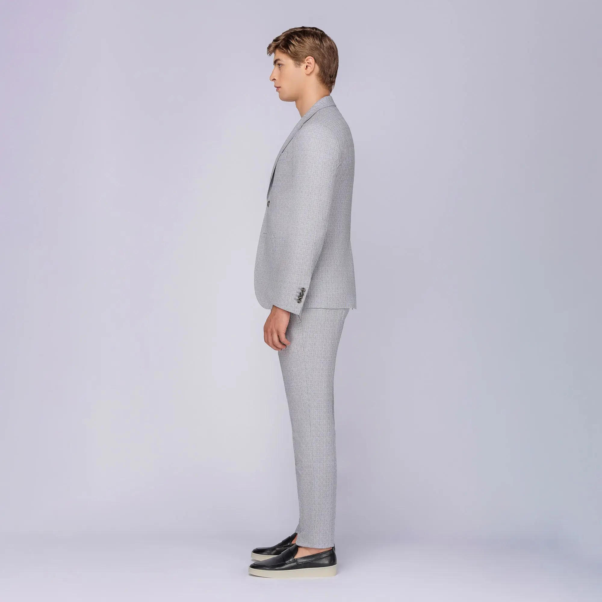 Mens slim shop fit seersucker suit