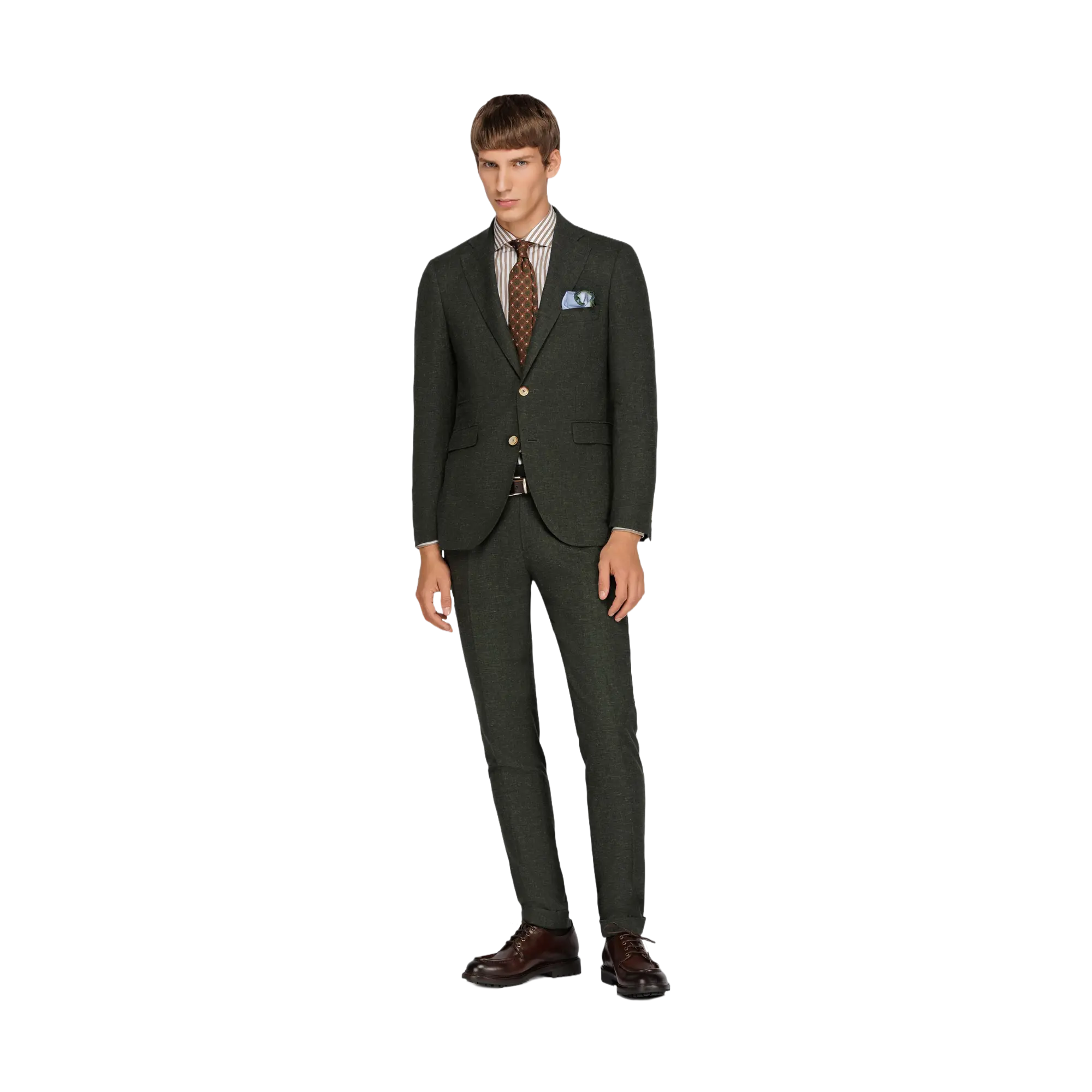 Men's Green Wool Suit