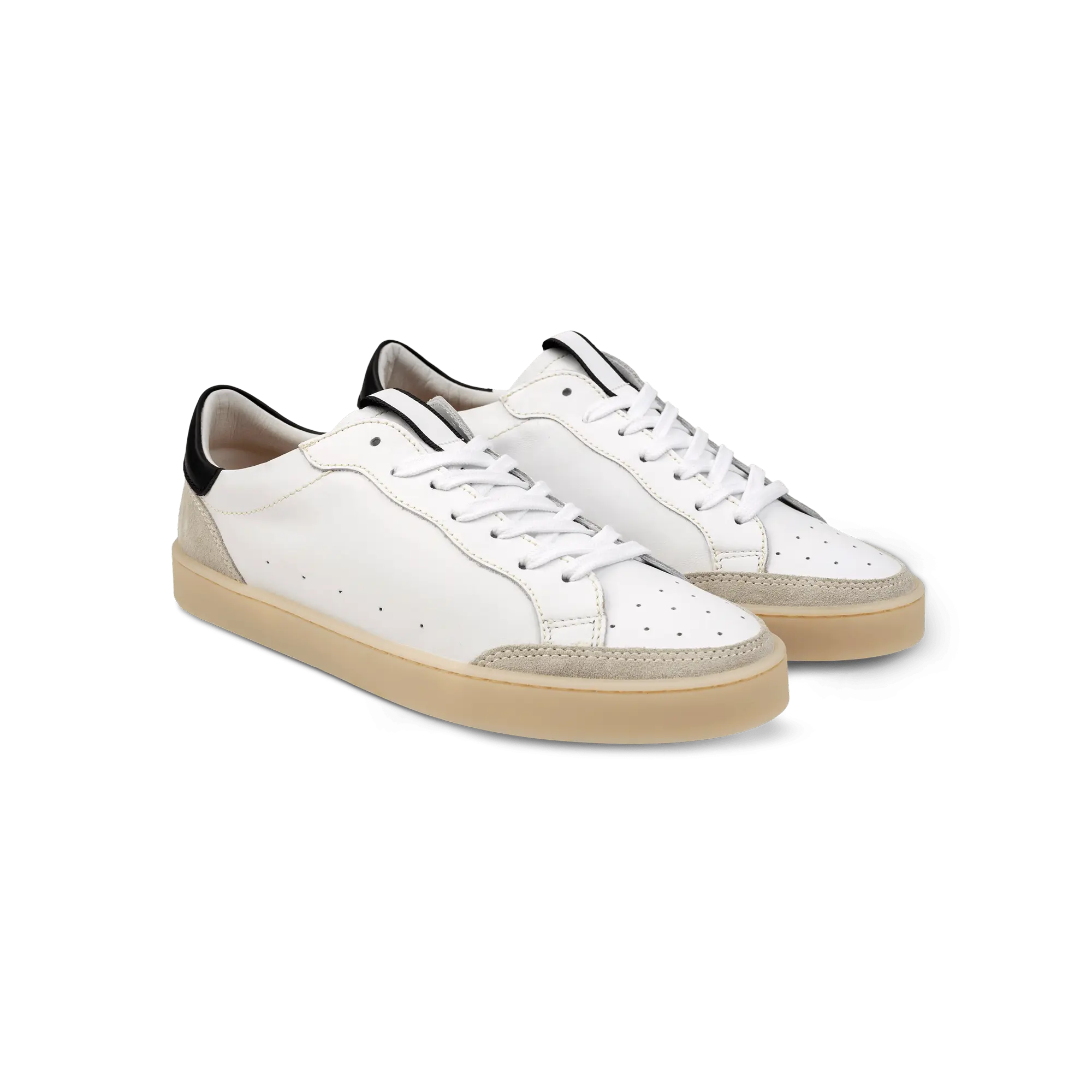 Italian leather white sneakers deals
