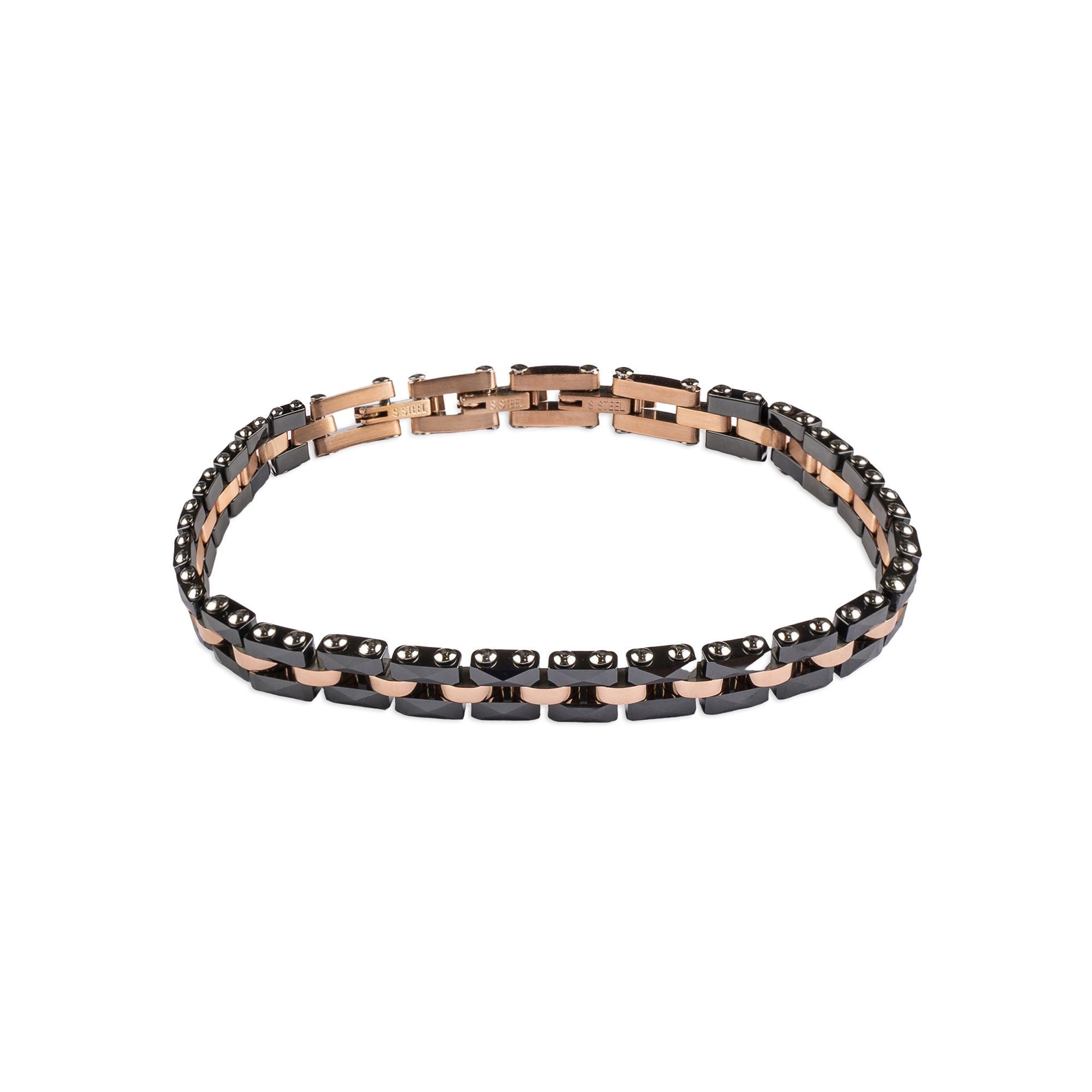 Bicolor Men's Steel Bracelet
