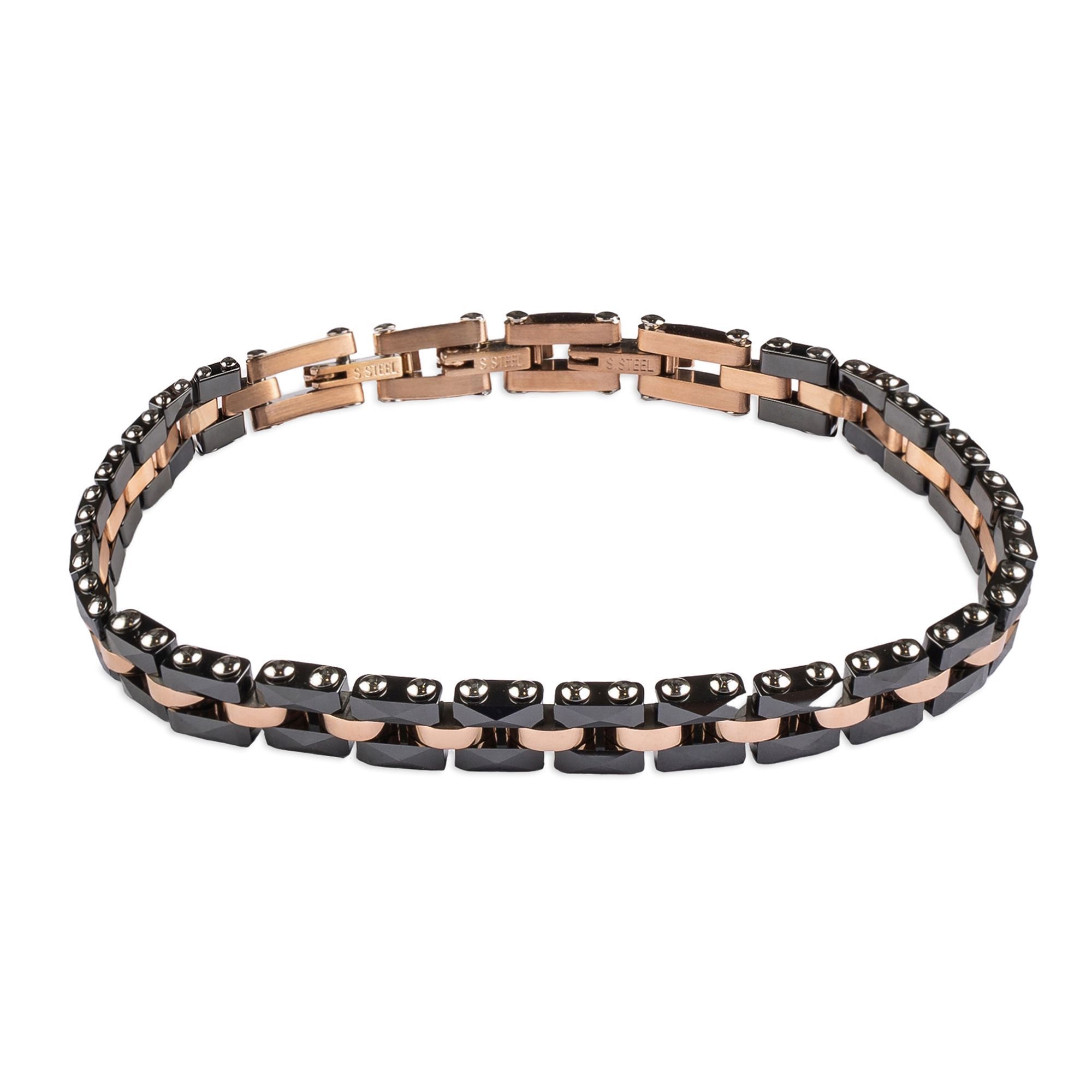 Bicolor Men's Steel Bracelet