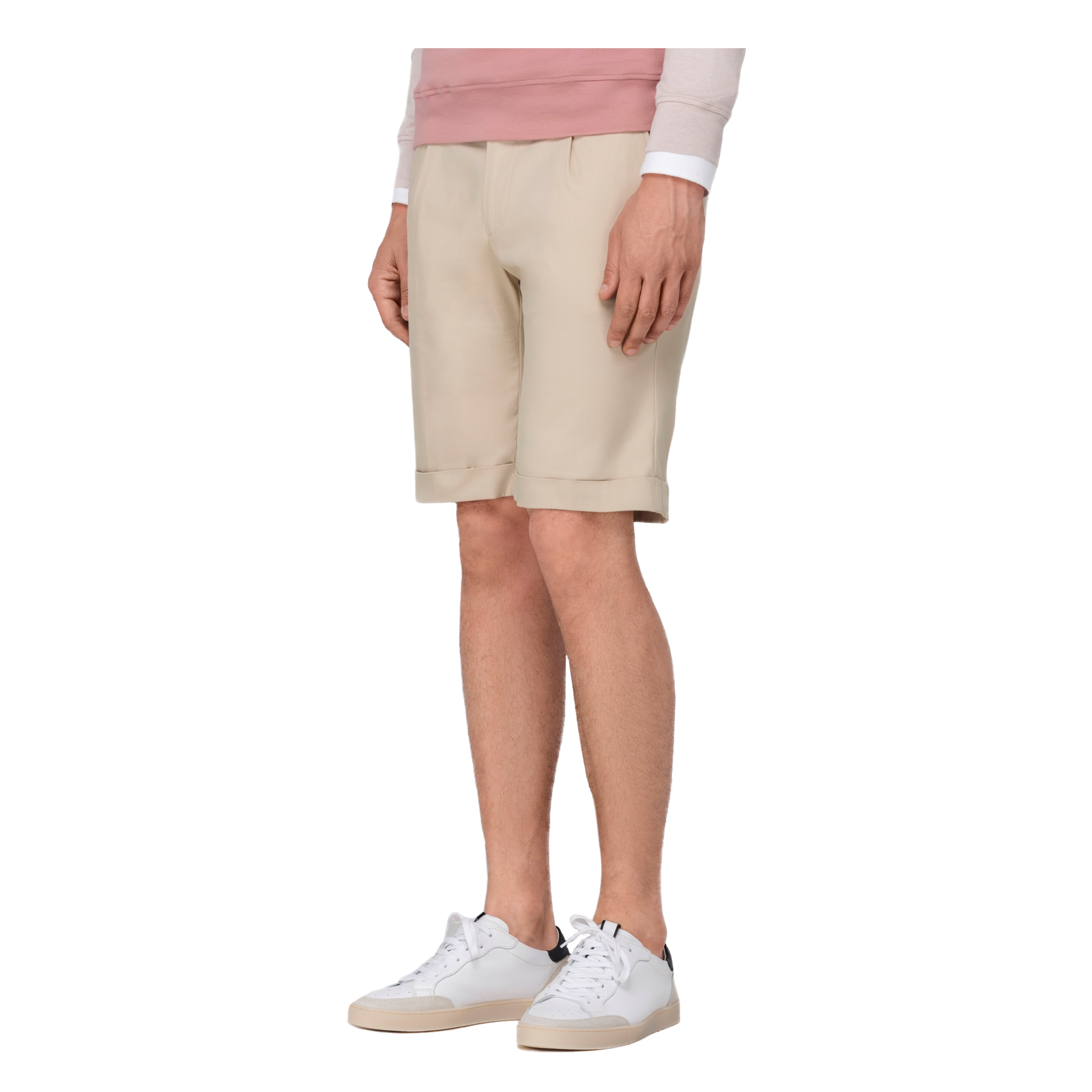 Men's Beige Bermuda Shorts