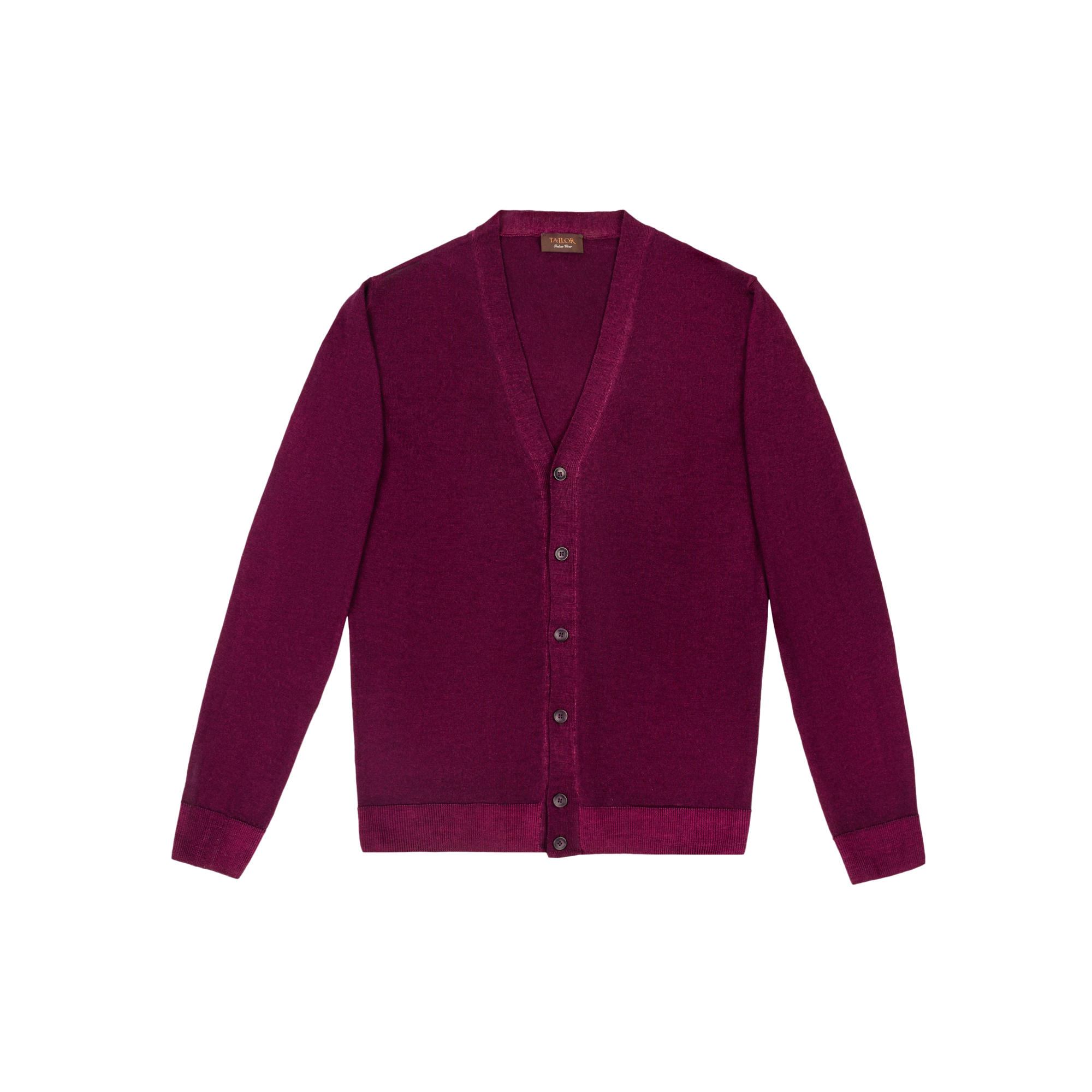 Men's Burgundy Cardigan Sweater Magcarddv.Aci.Bur