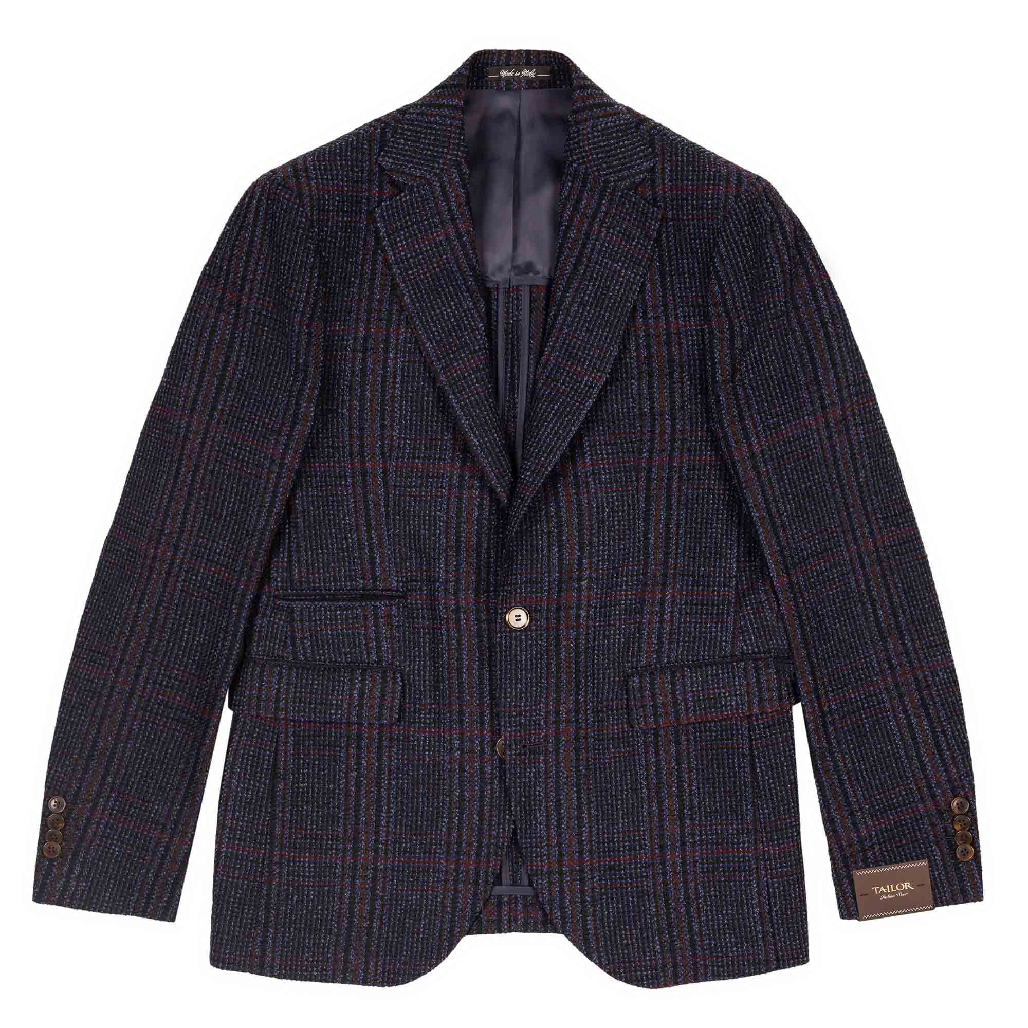 Check Tweed Blazer Blue