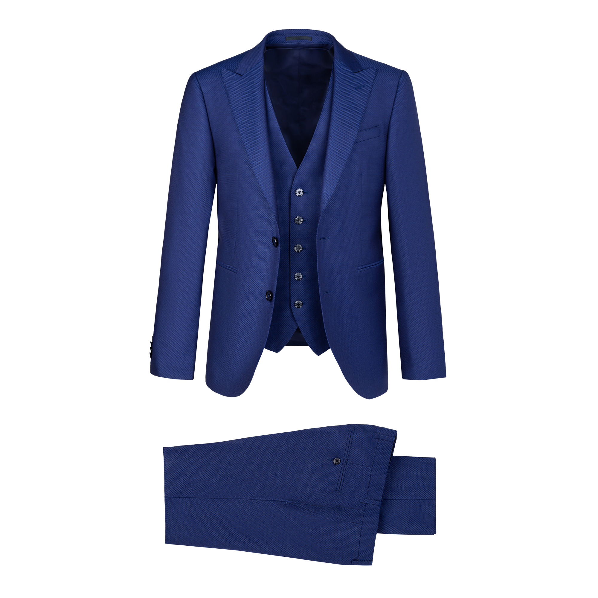 Men's 3-piece royal blue suit