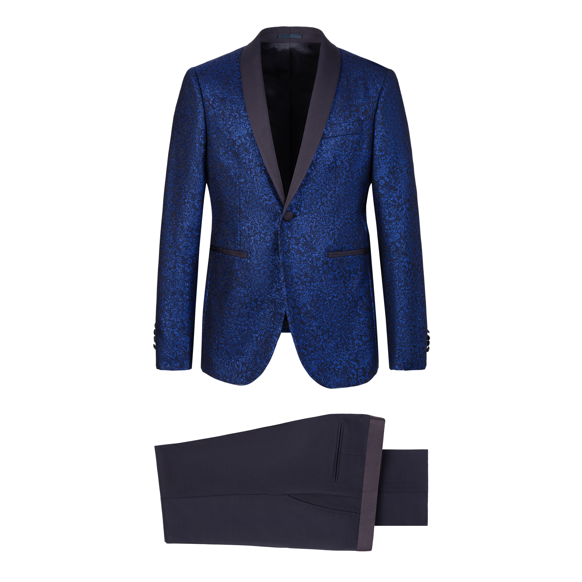 Wedding tuxedo suit blue