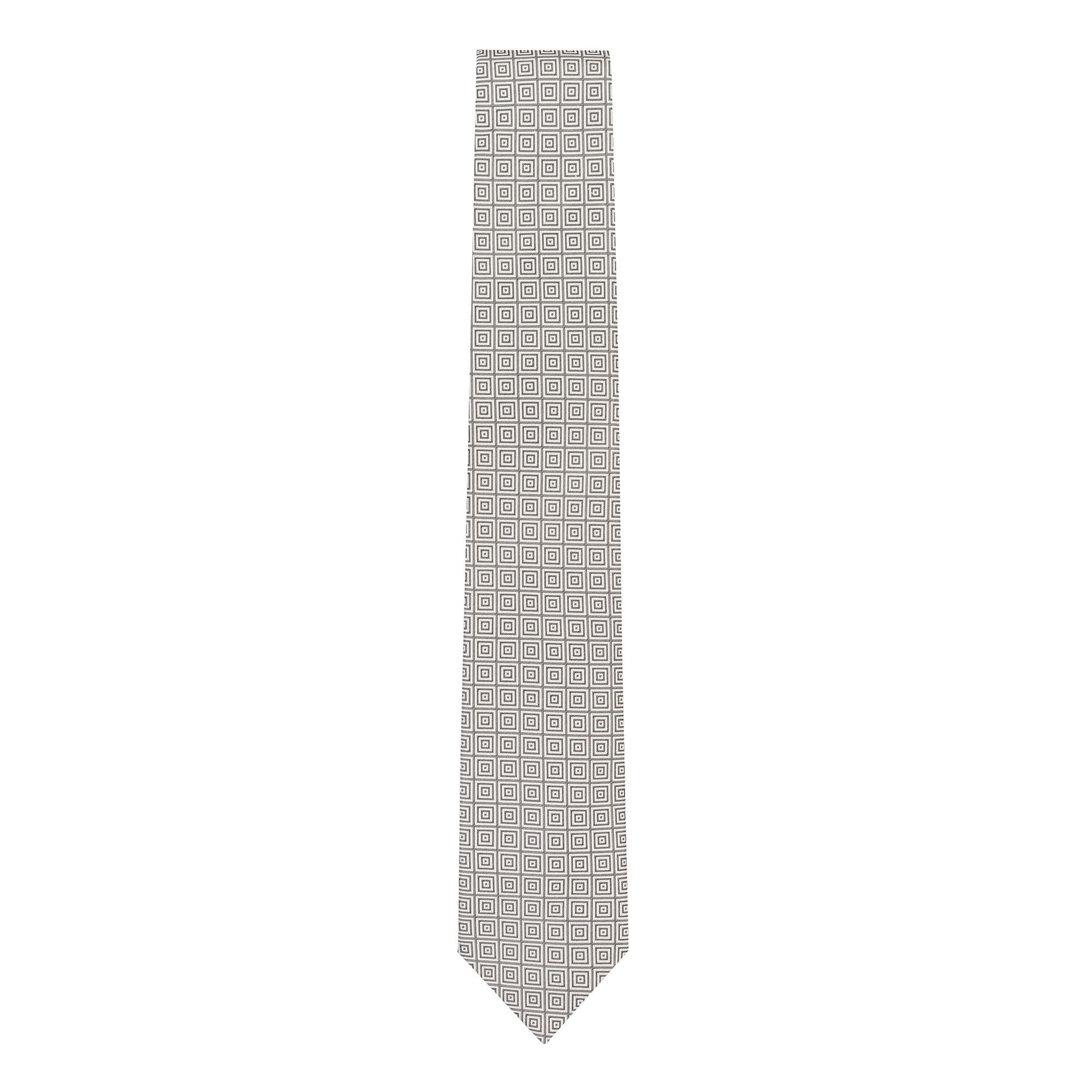 Grey Silk Tie