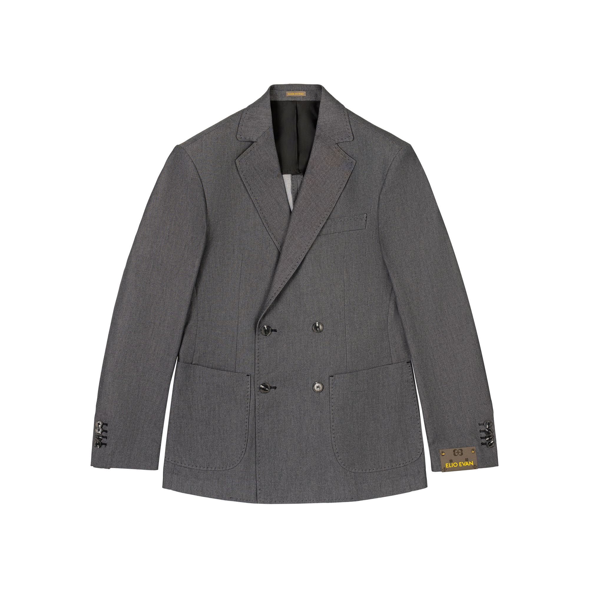 Double Breasted Blazer Grey