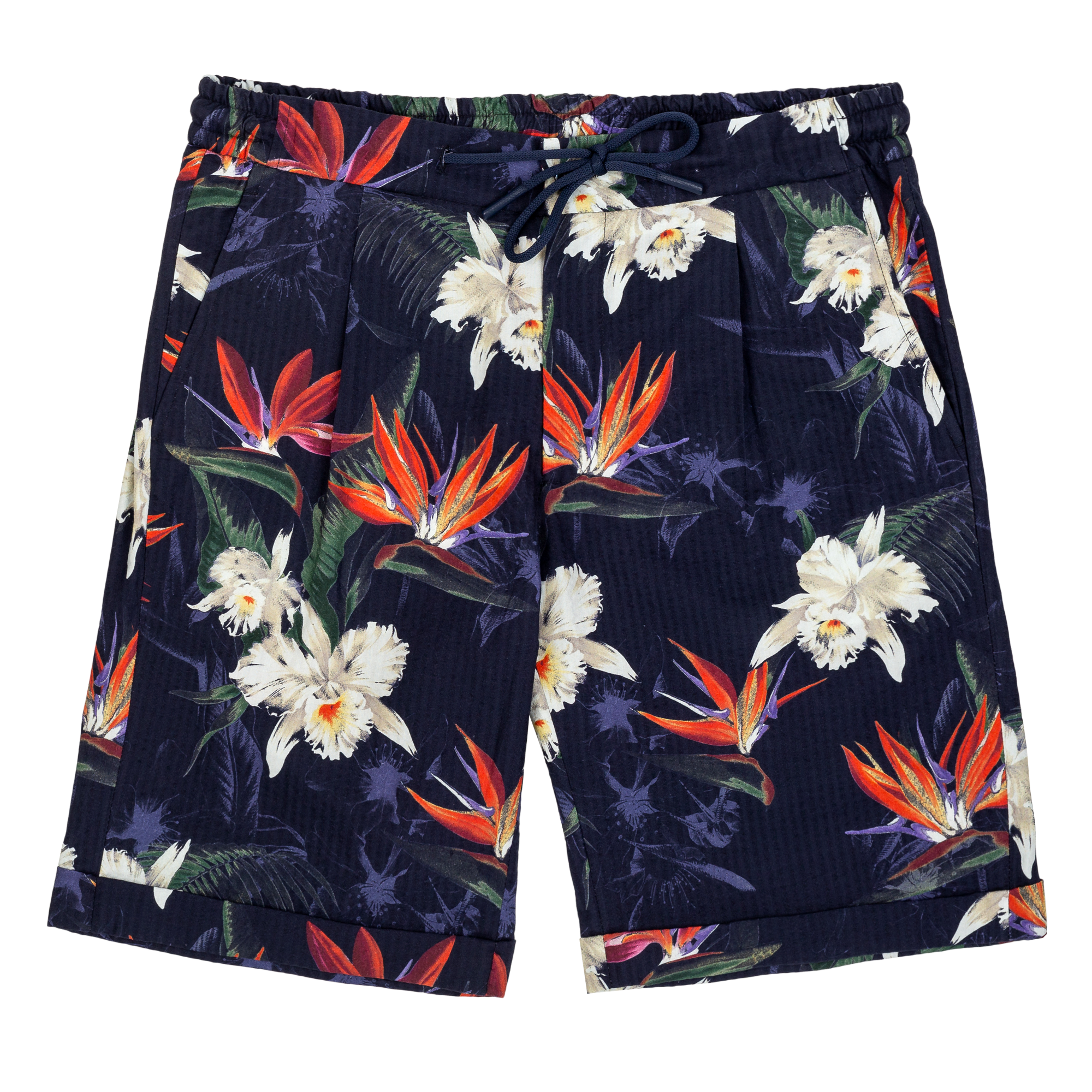 Men's blue floral short pants