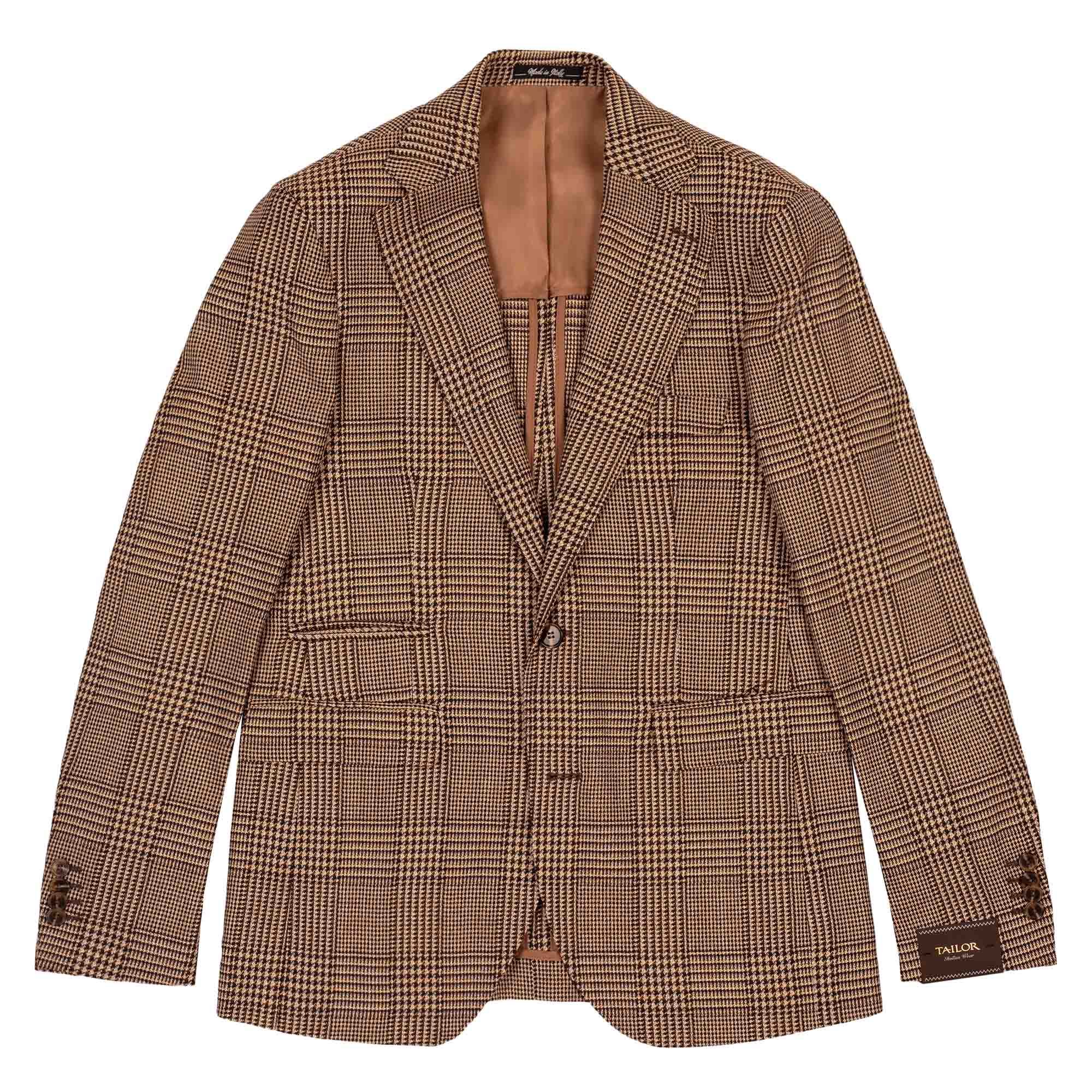 Brown Prince Of Wales Check Jacket