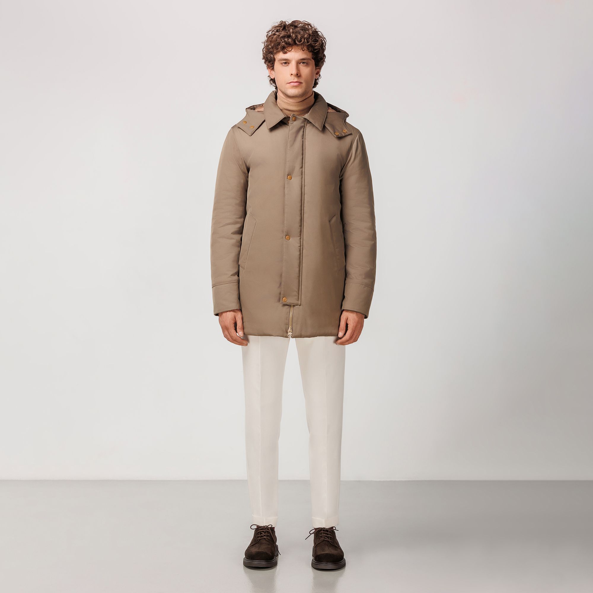 Khaki Car Coat