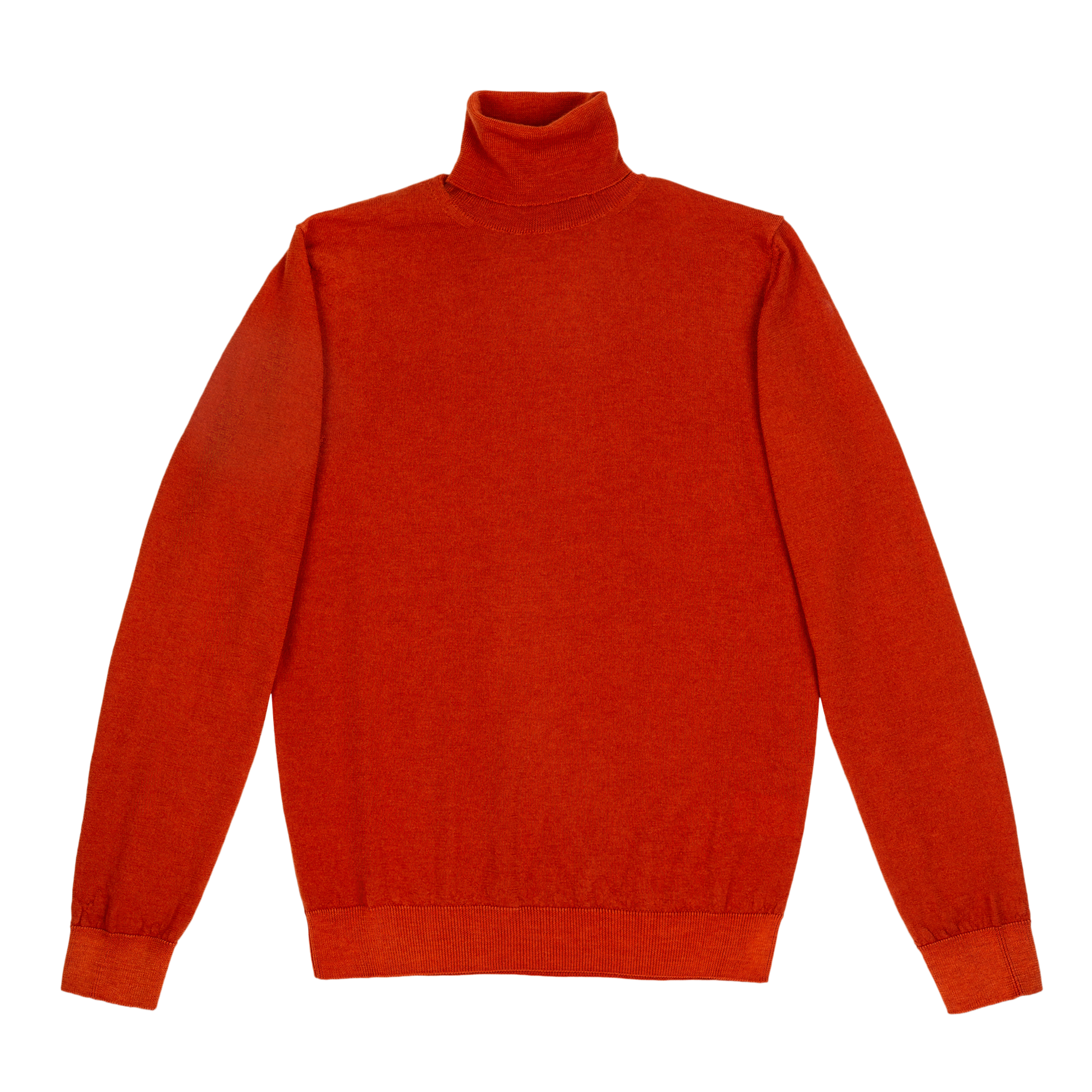 Orange turtleneck for men top