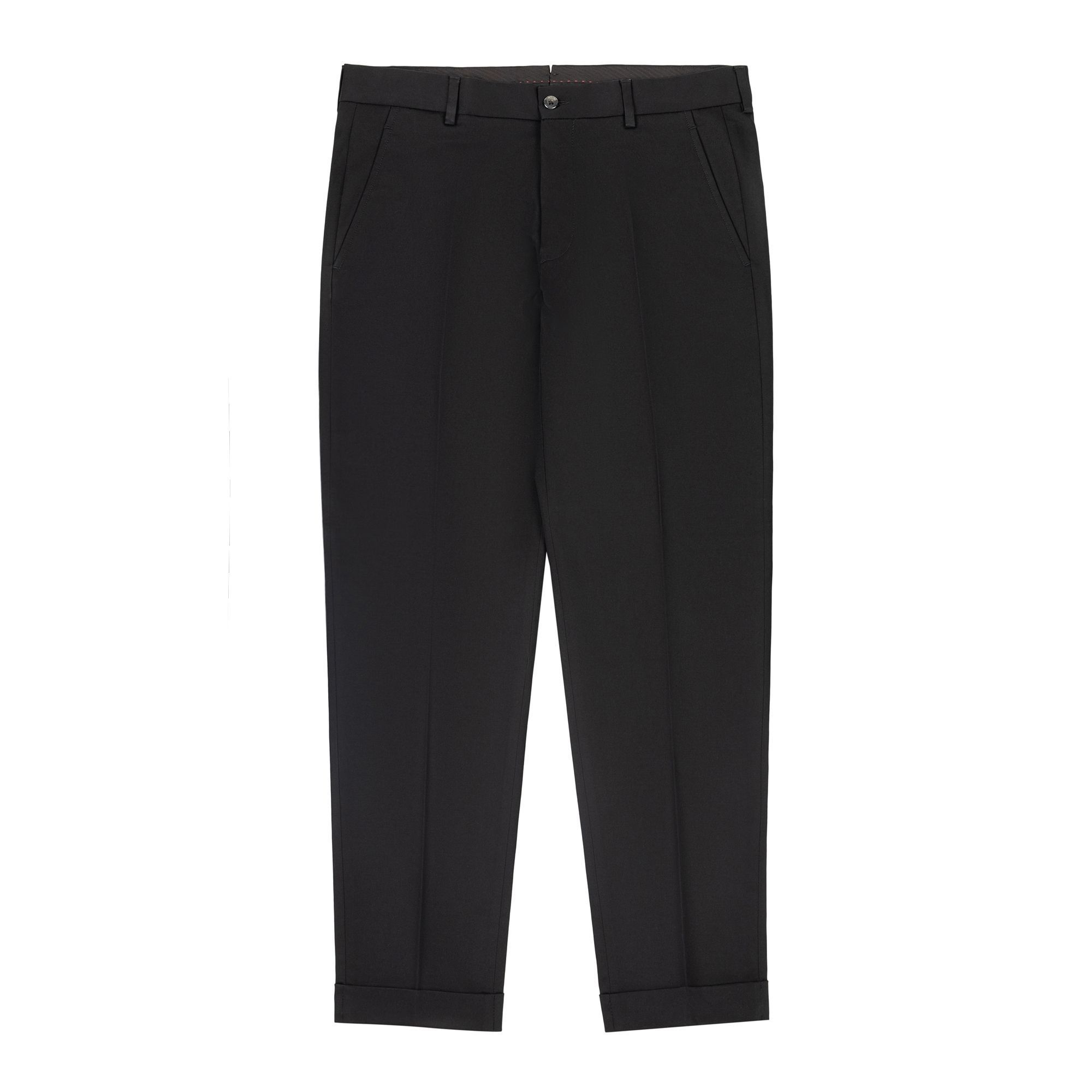 Mens Elasticized Cotton Pants Black