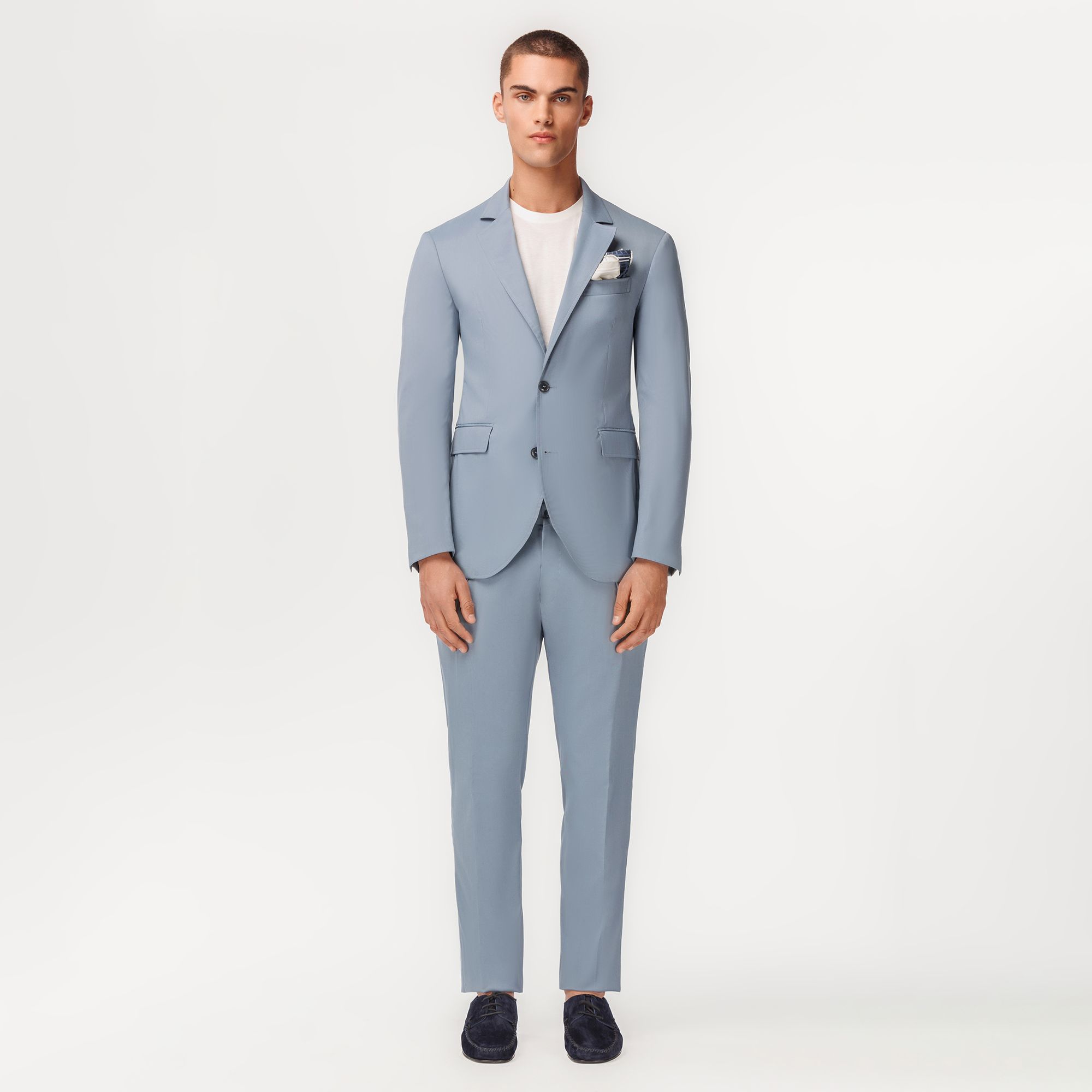 Light Modern Suit Powder Blue