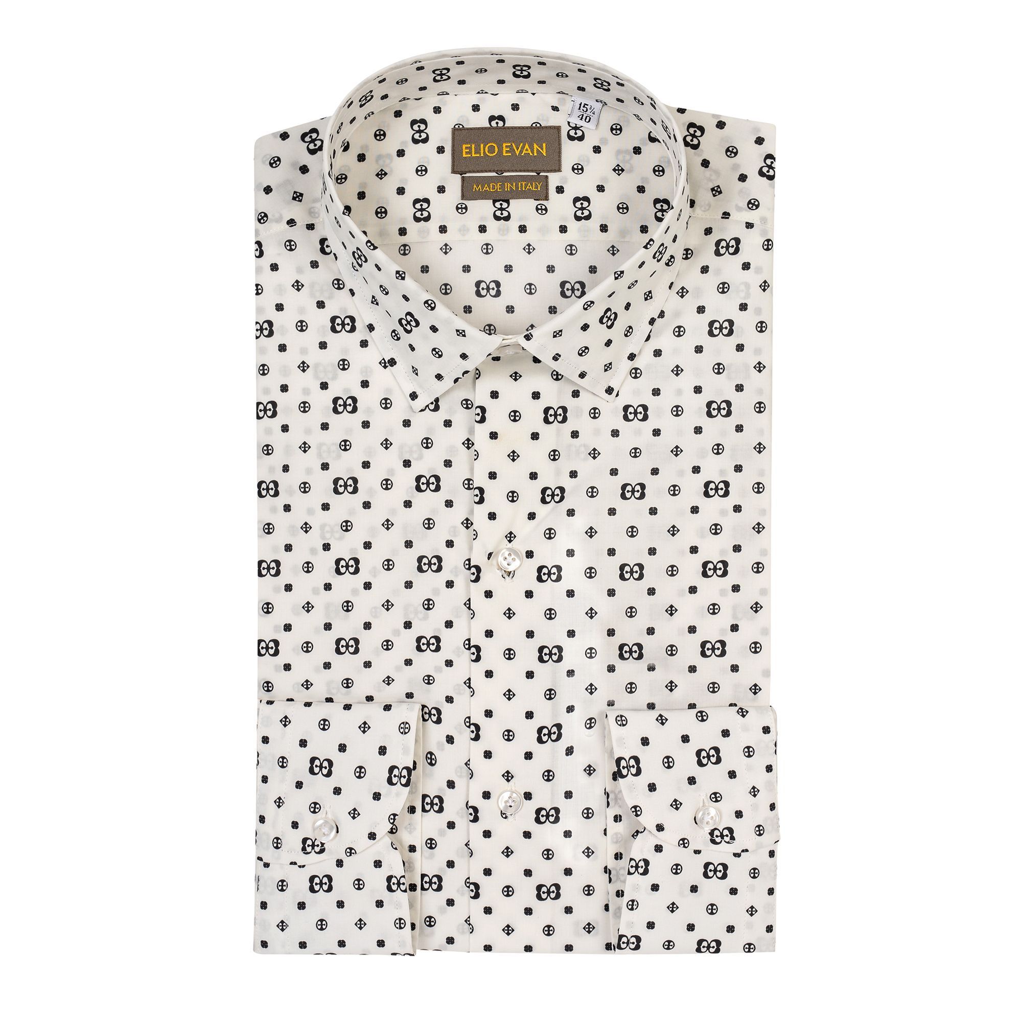 Shirt With Brand's Pattern