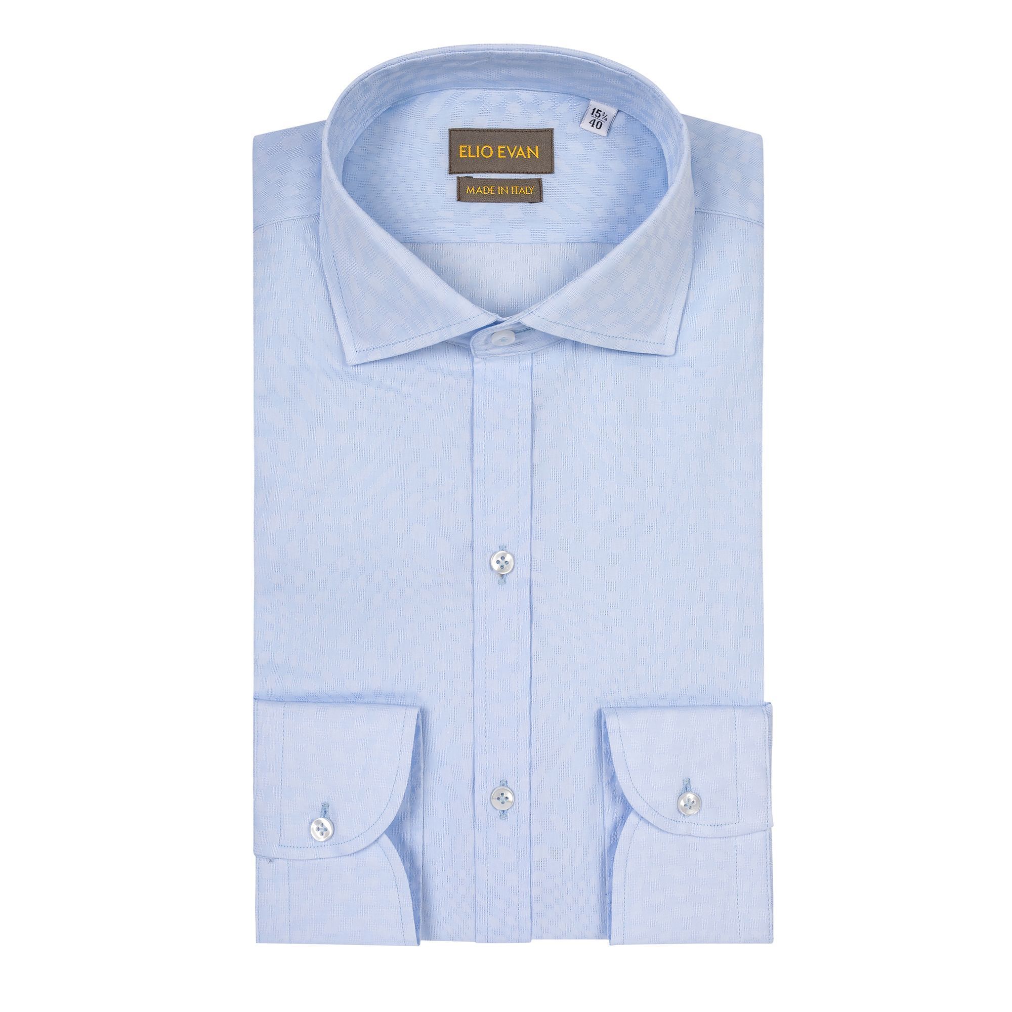 Light Blue Jacquard Shirt