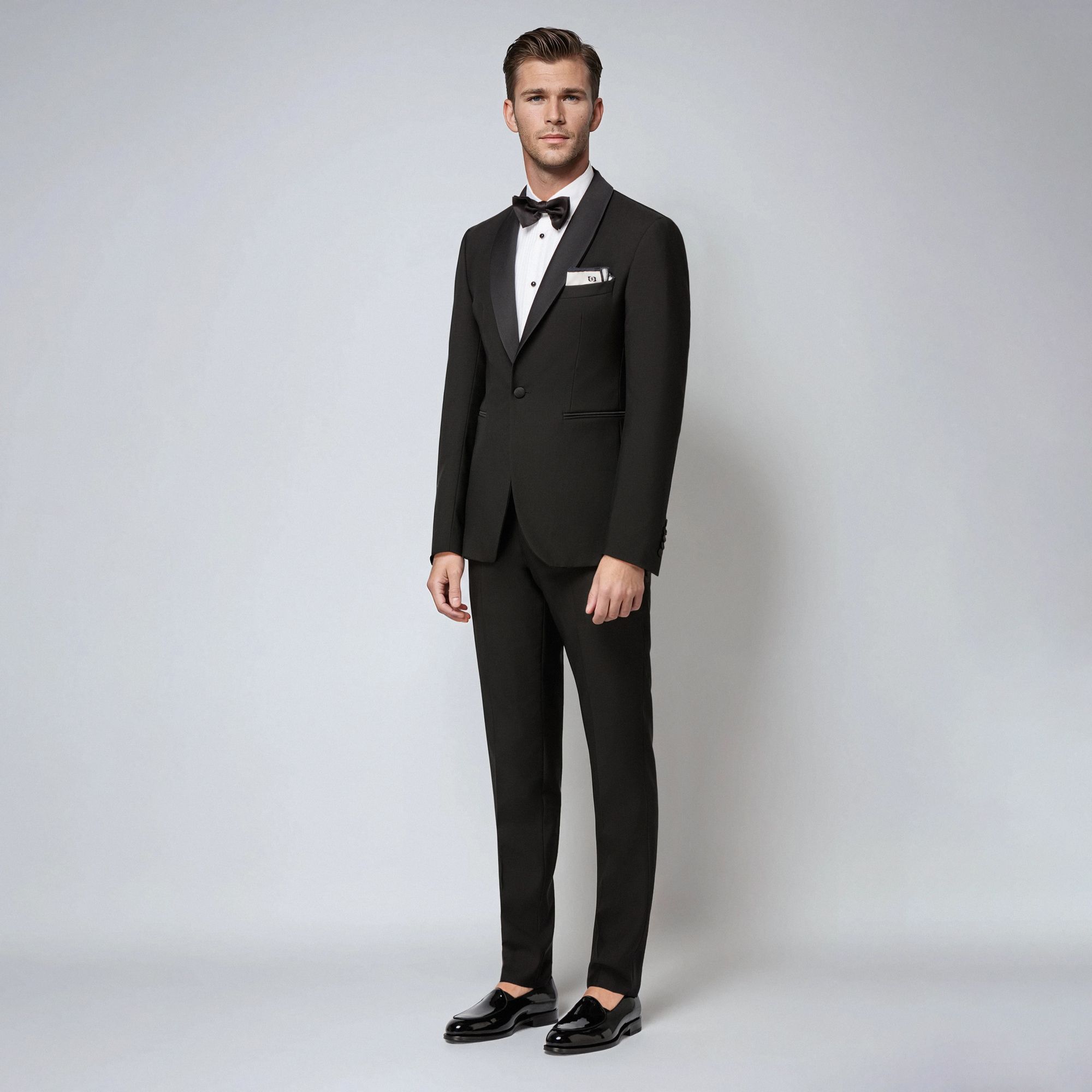 Men’s Black Shawl-Lapel Tuxedo