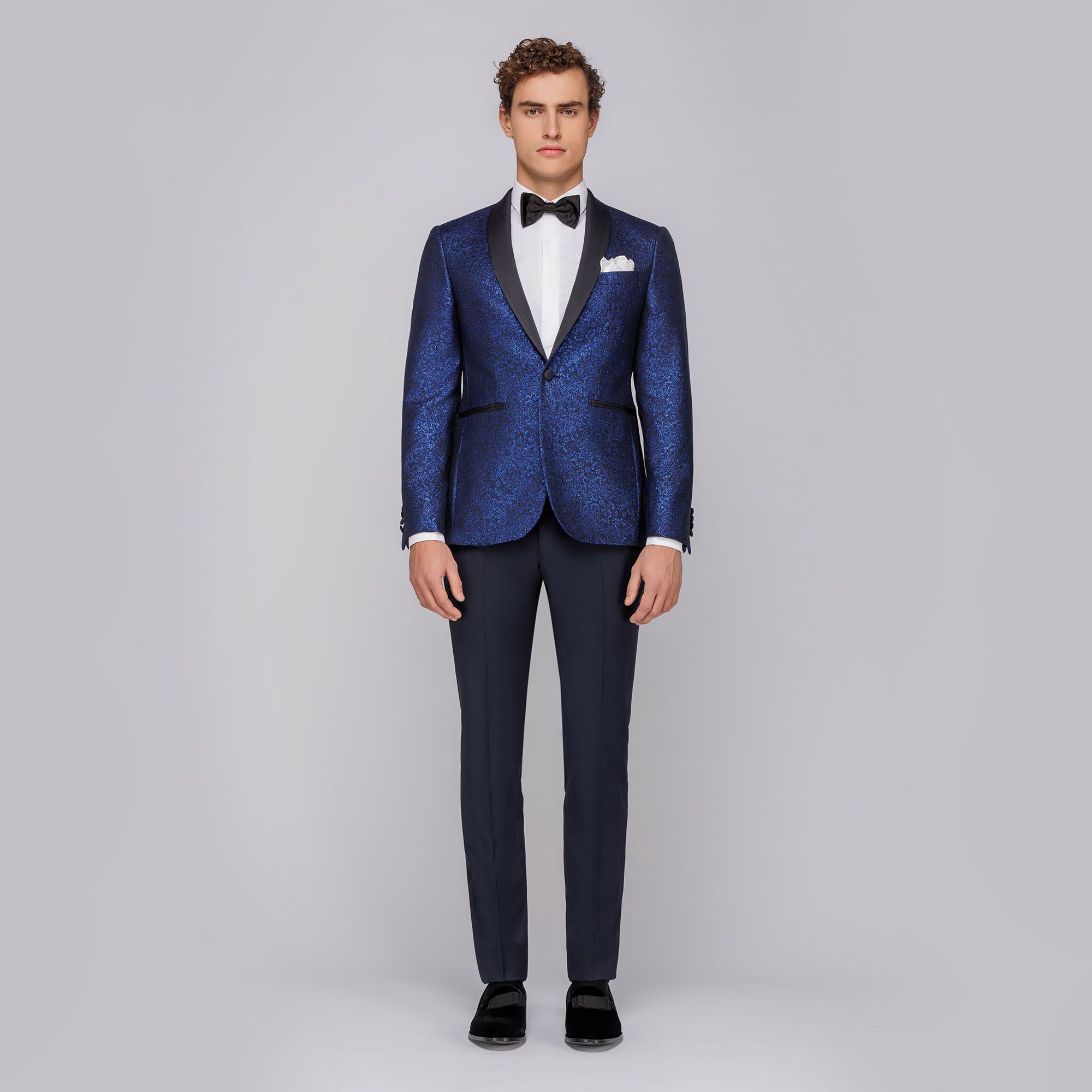 Wedding tuxedo suit blue