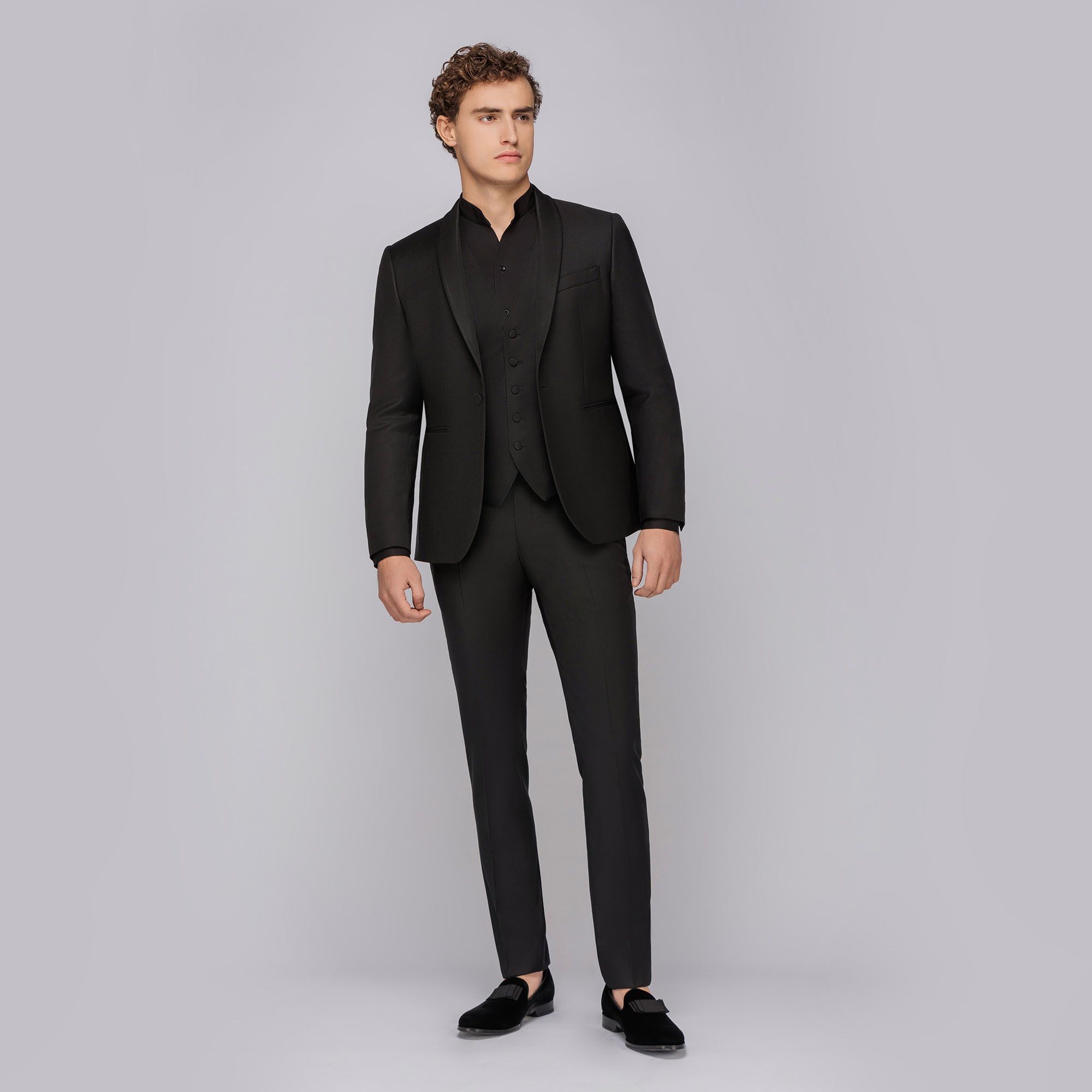 Black tuxedo grain de poudre