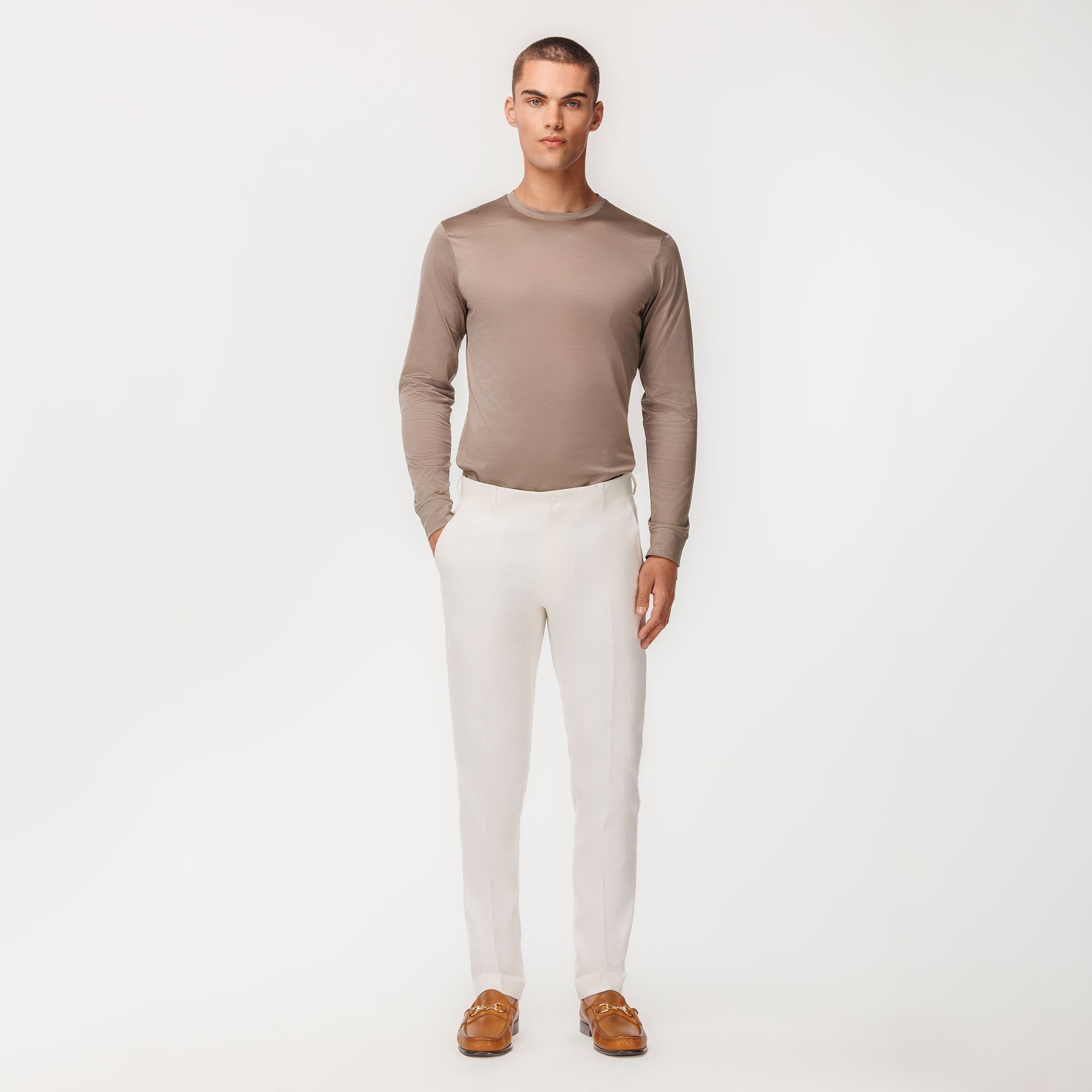 Taupe Long Sleeve T-Shirt