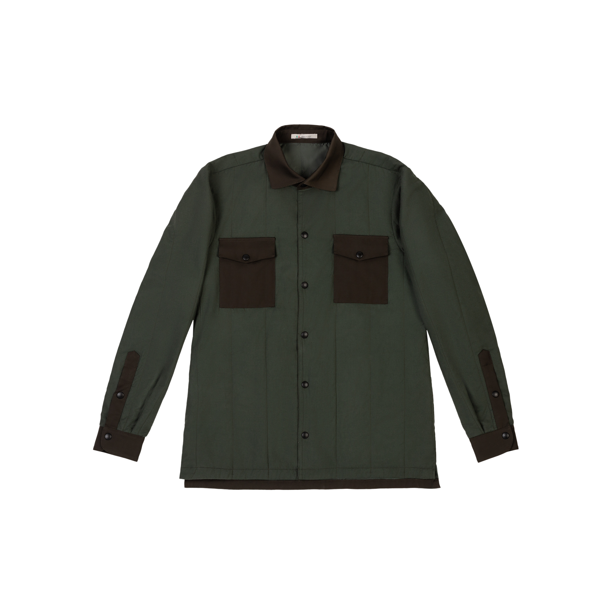 Men's Olive Overshirt Jacket