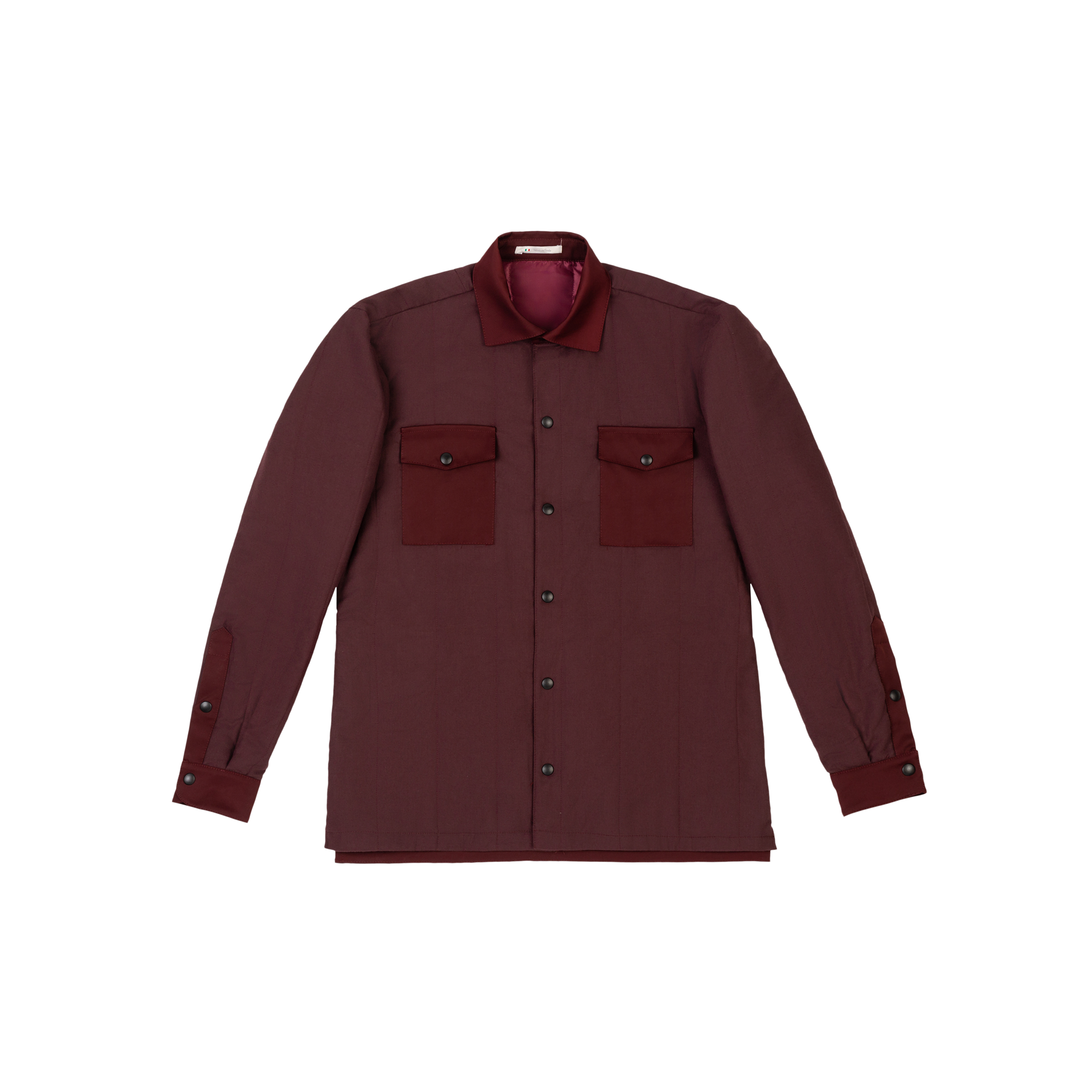 Men's Burgundy Overshirt Jacket