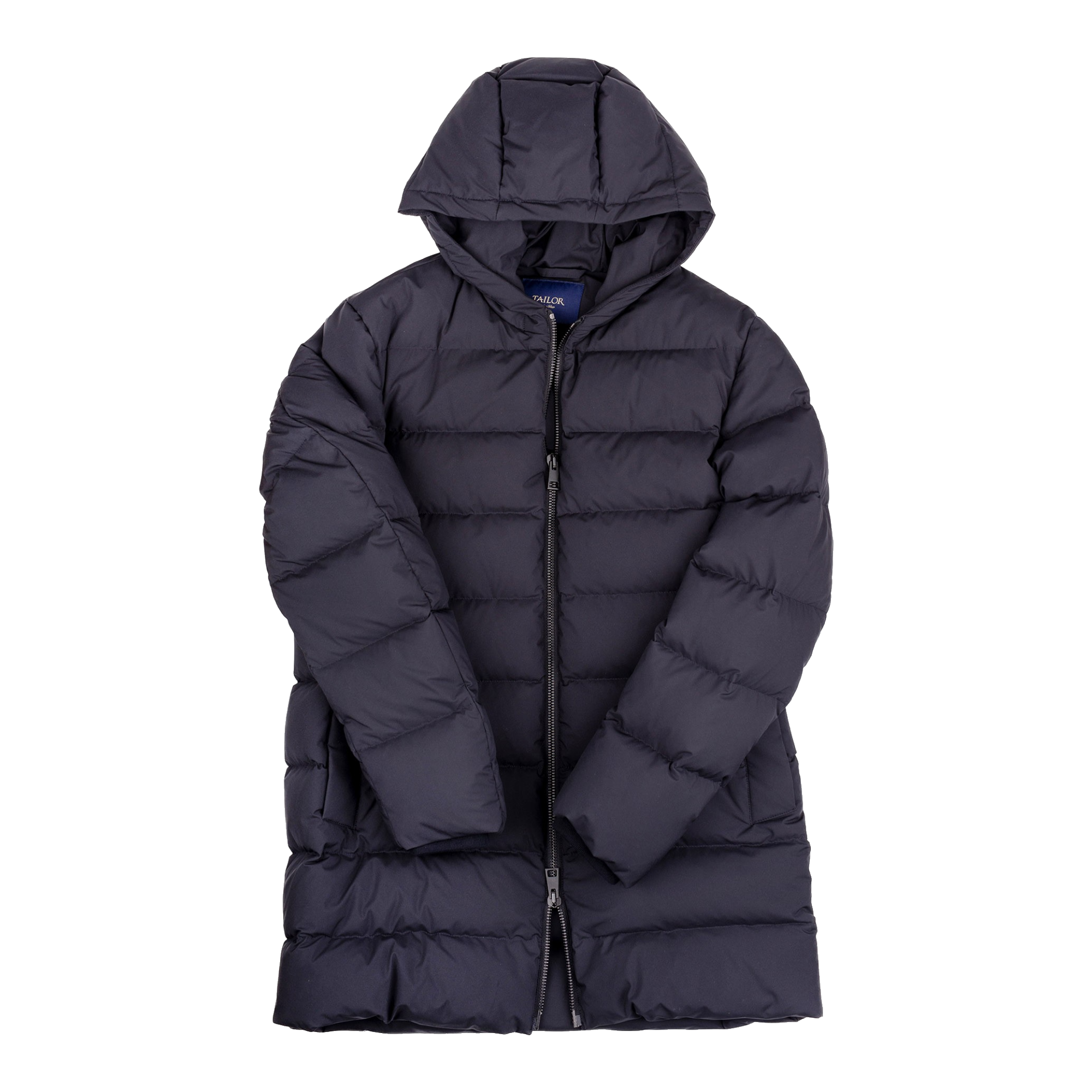 Men's Blue Puffer Overcoat Cp1177.1.Blu