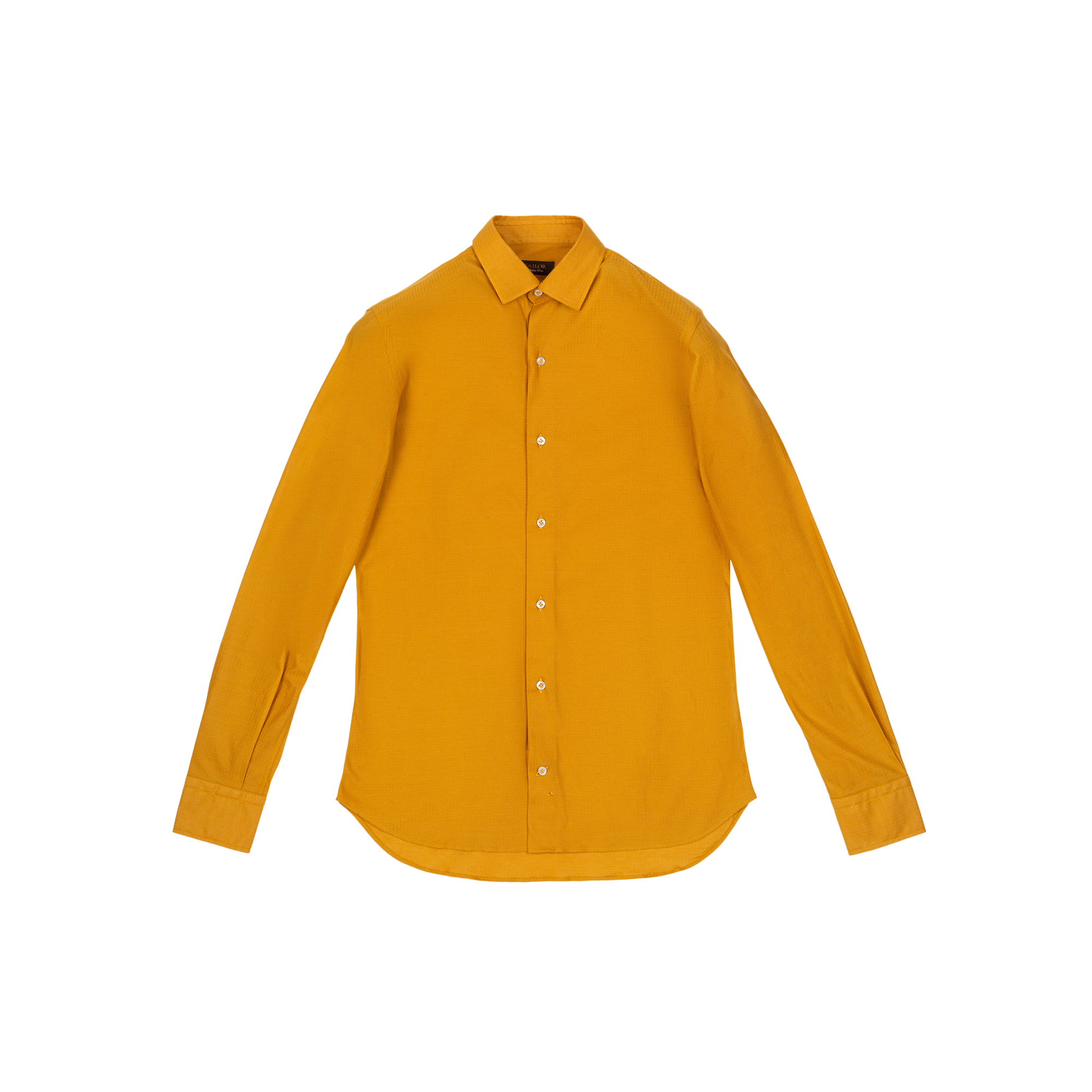 Men's Ocher Knitted Shirt