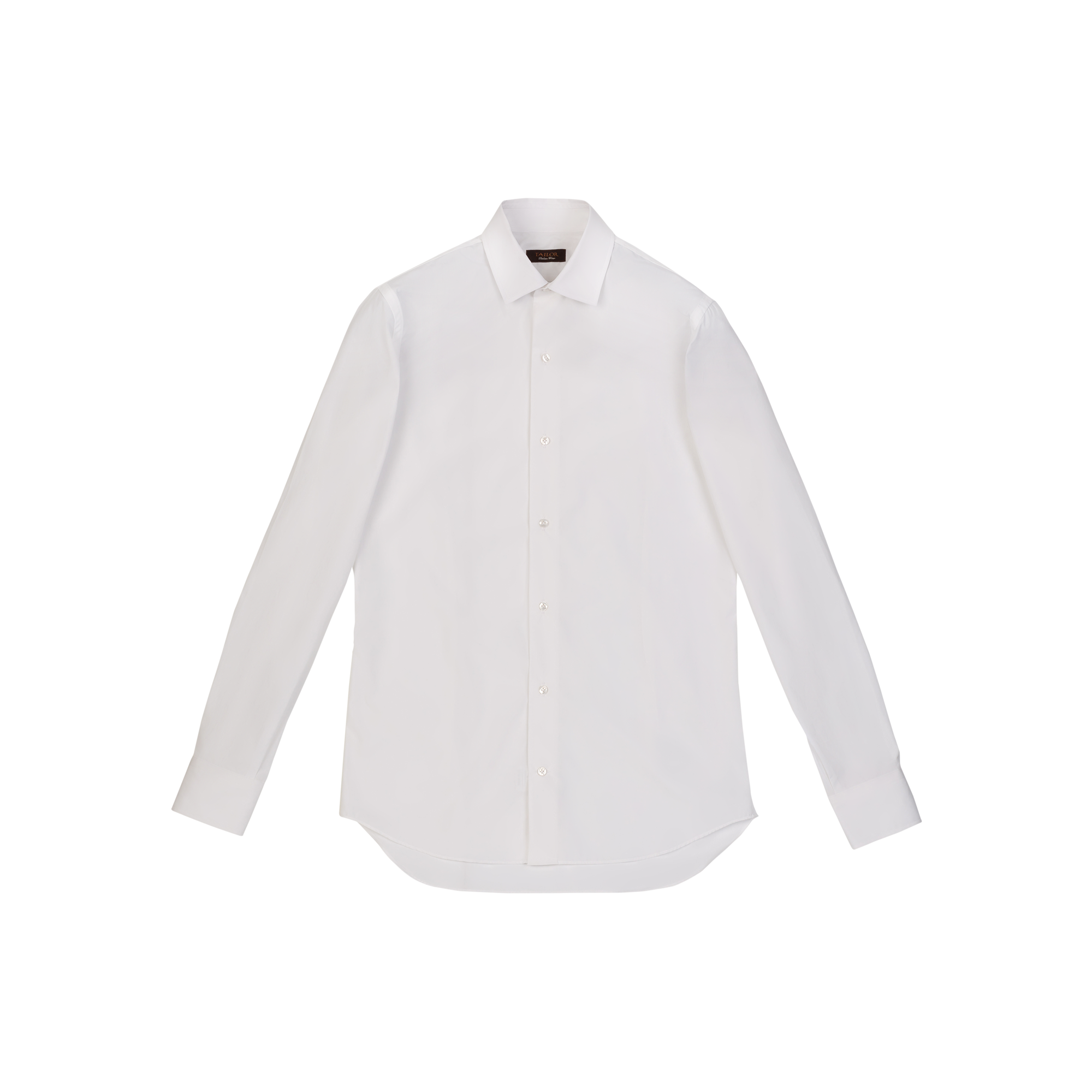 Men's white stretch slim shirt