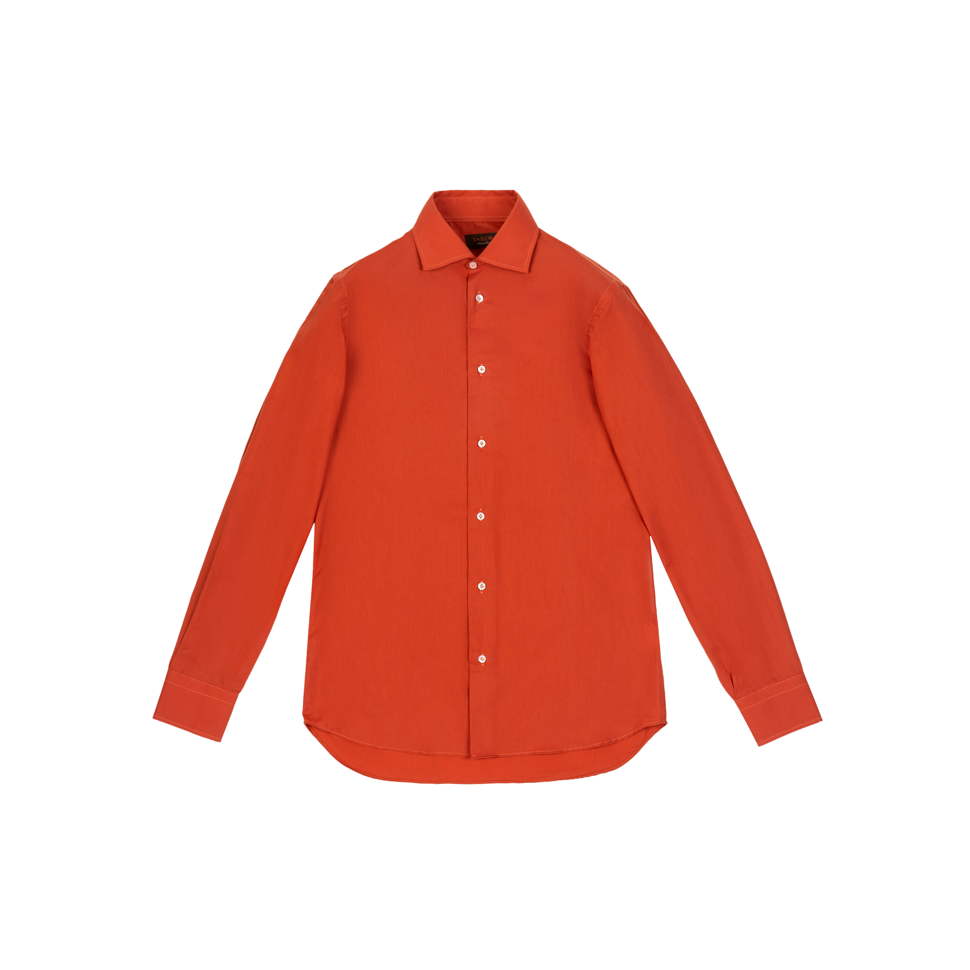 Men's Brick-Red Cotton Shirt Cfialnella.70.116